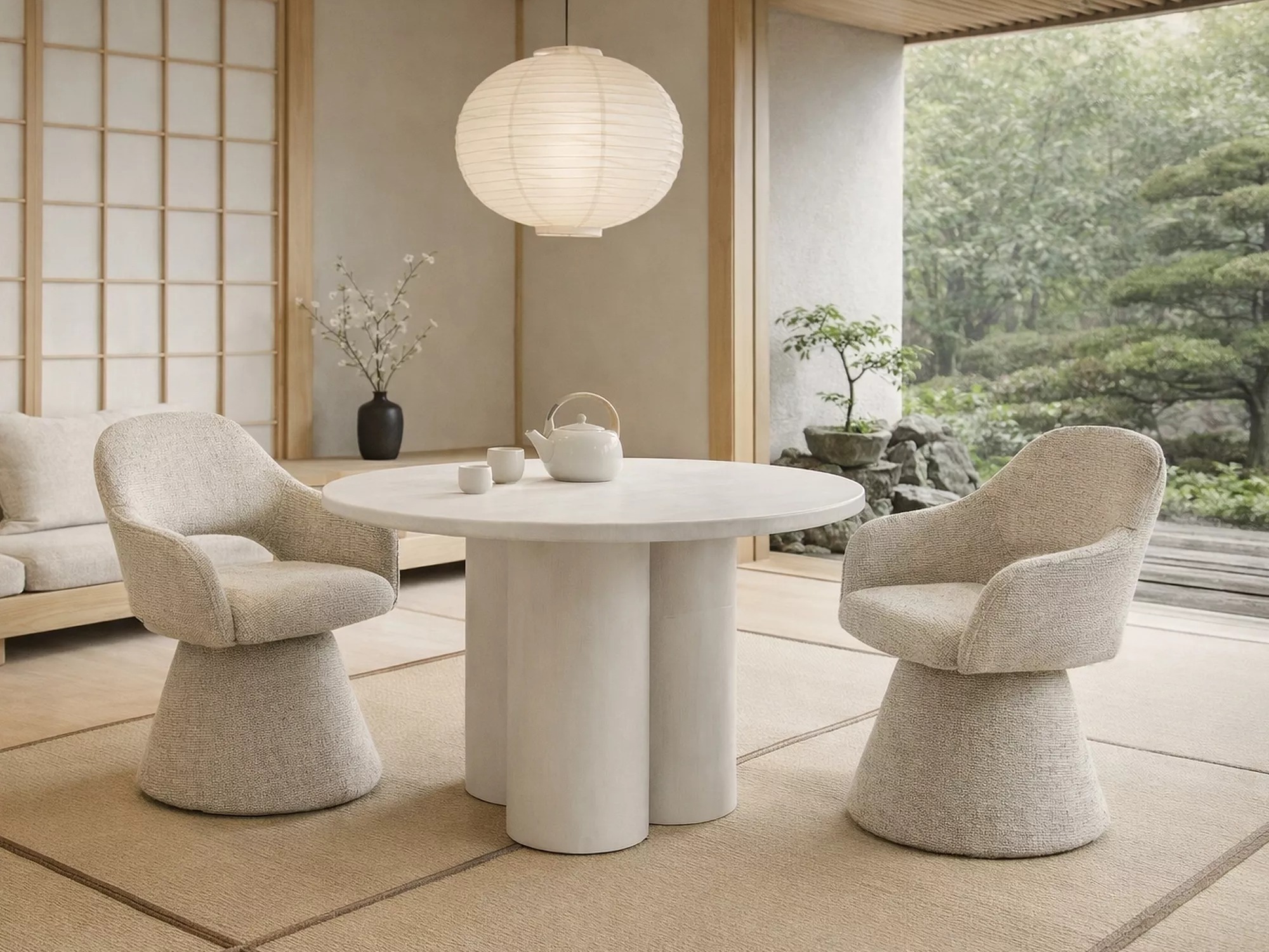 Table Detroit 962 (Ecru white)