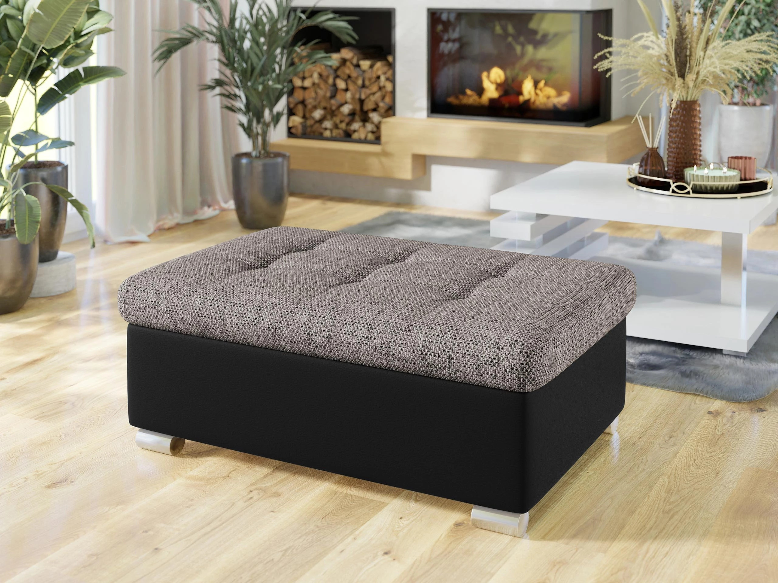 Upholstered bench Comfivo Gemma I (Soft 011 + Lawa 05)