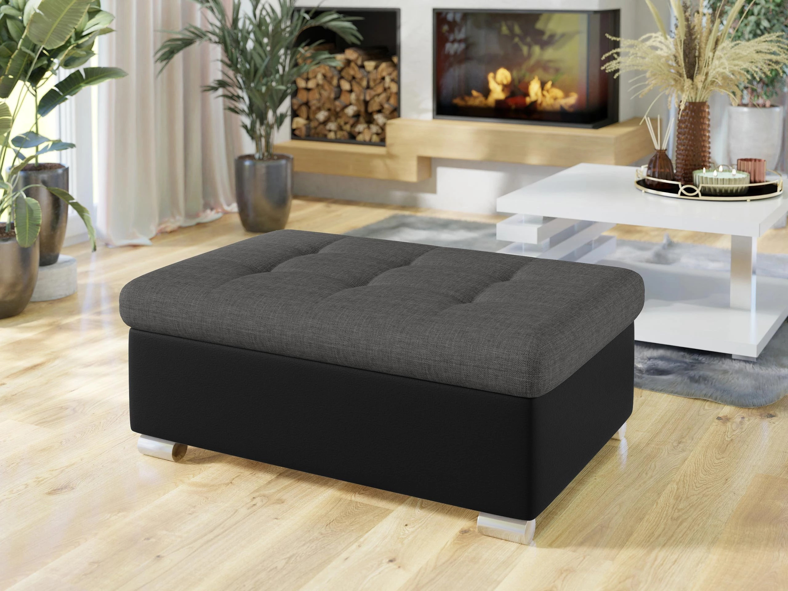 Upholstered bench Comfivo Gemma I (Soft 011 + Lux 06)