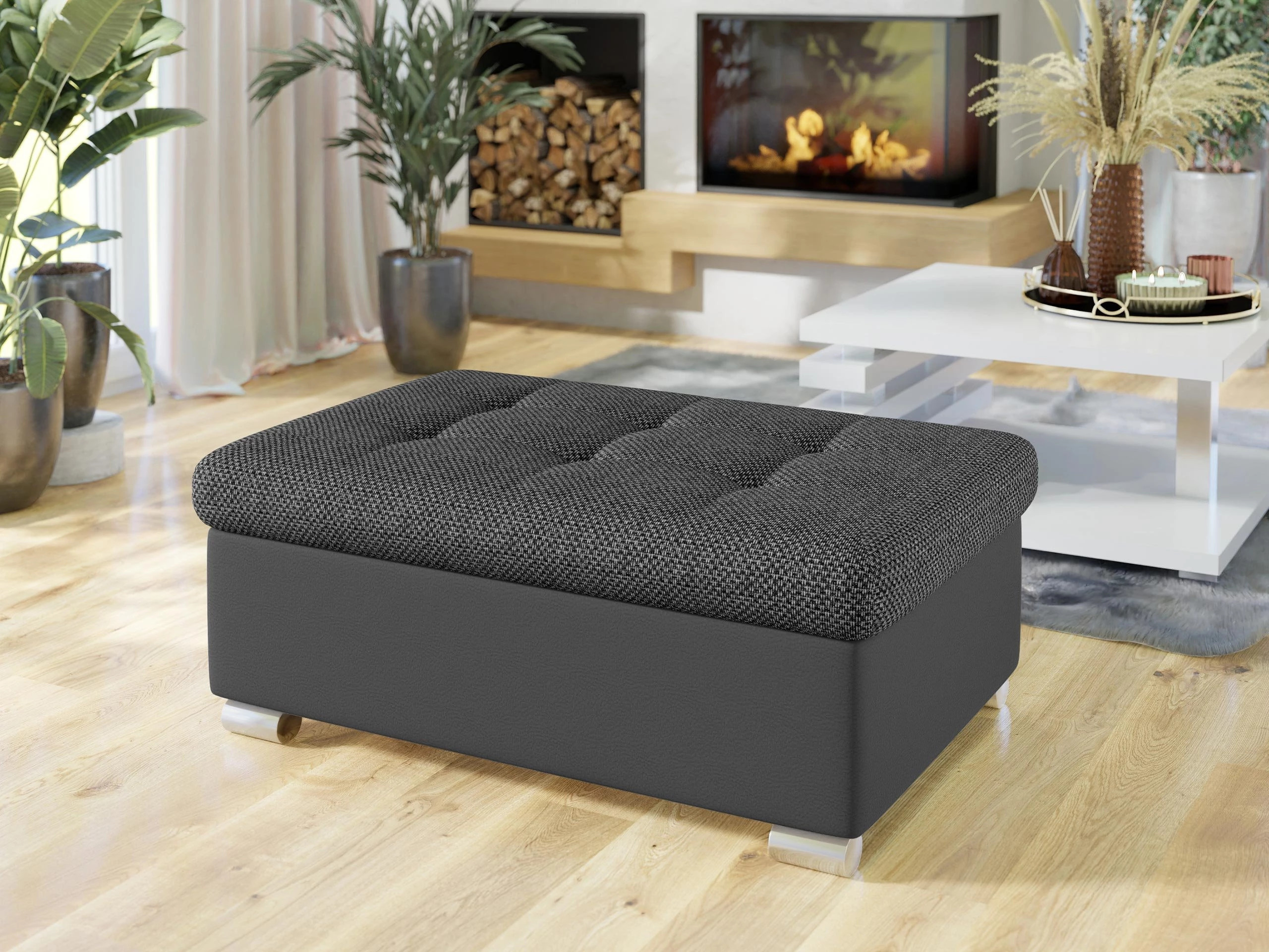 Upholstered bench Comfivo Gemma I (Soft 020 + Majorka 03)