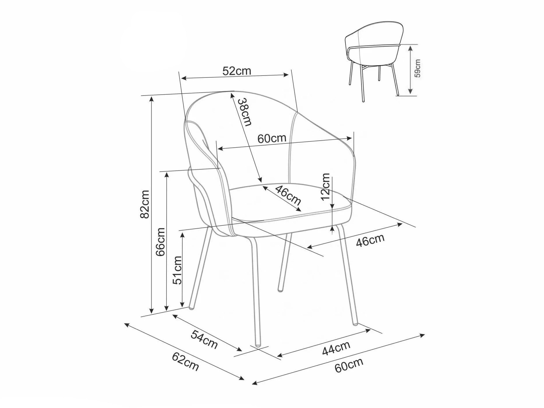 Chair Detroit 961 (Noelle 30)