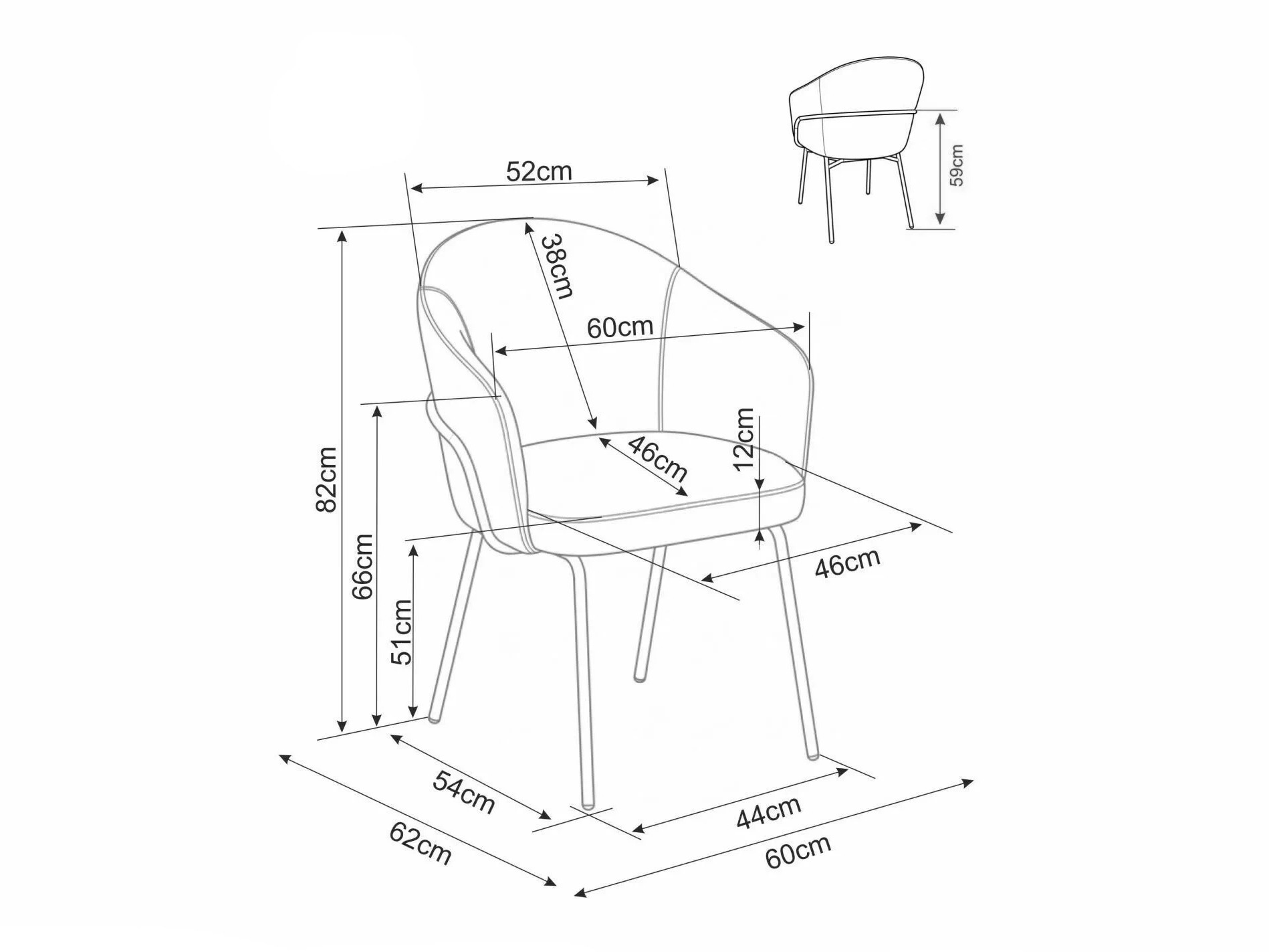 Chair Detroit 961 (Noelle 33)