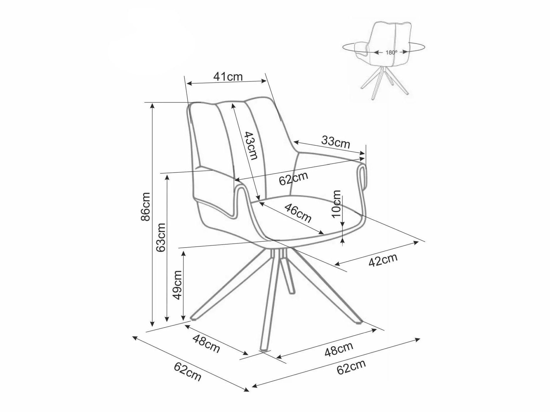 Chair Detroit 965 (Light beige)