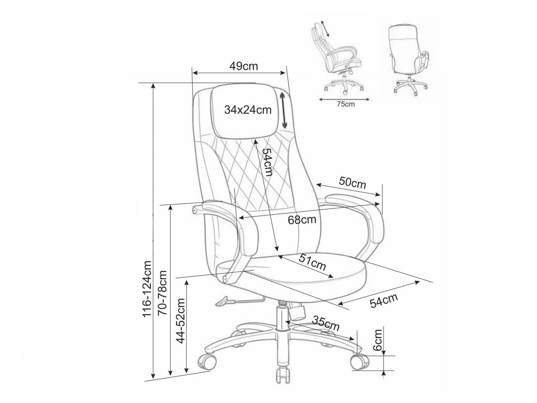 Office chair Detroit 970 (Beige)