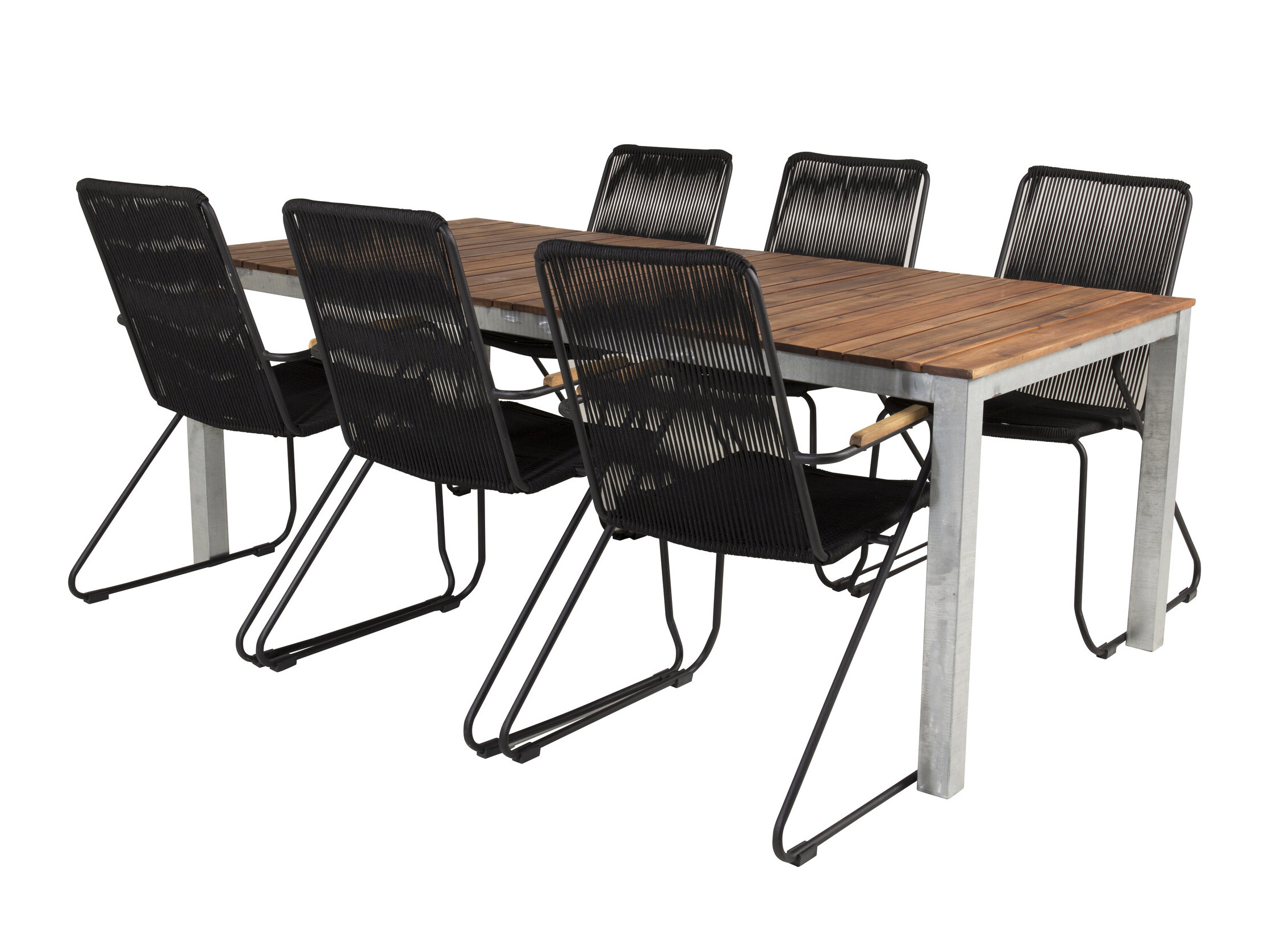 Table and chairs set Dallas 5320 (Black)