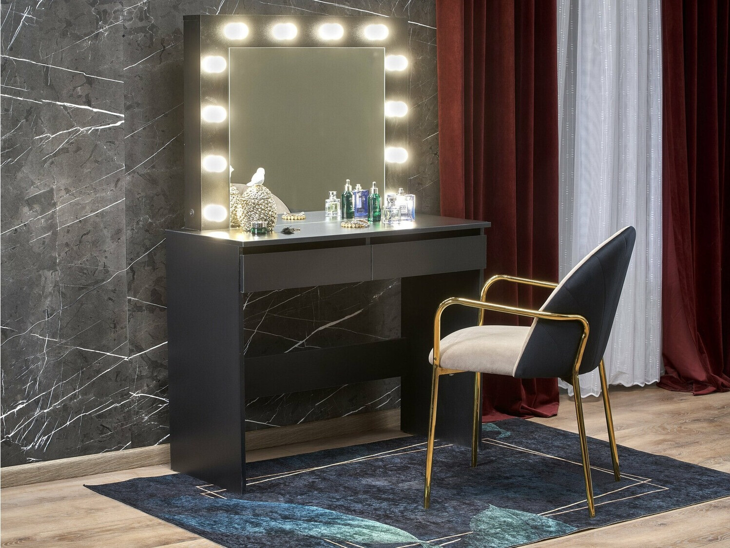 Dressing table Houston Gaudium (Black)