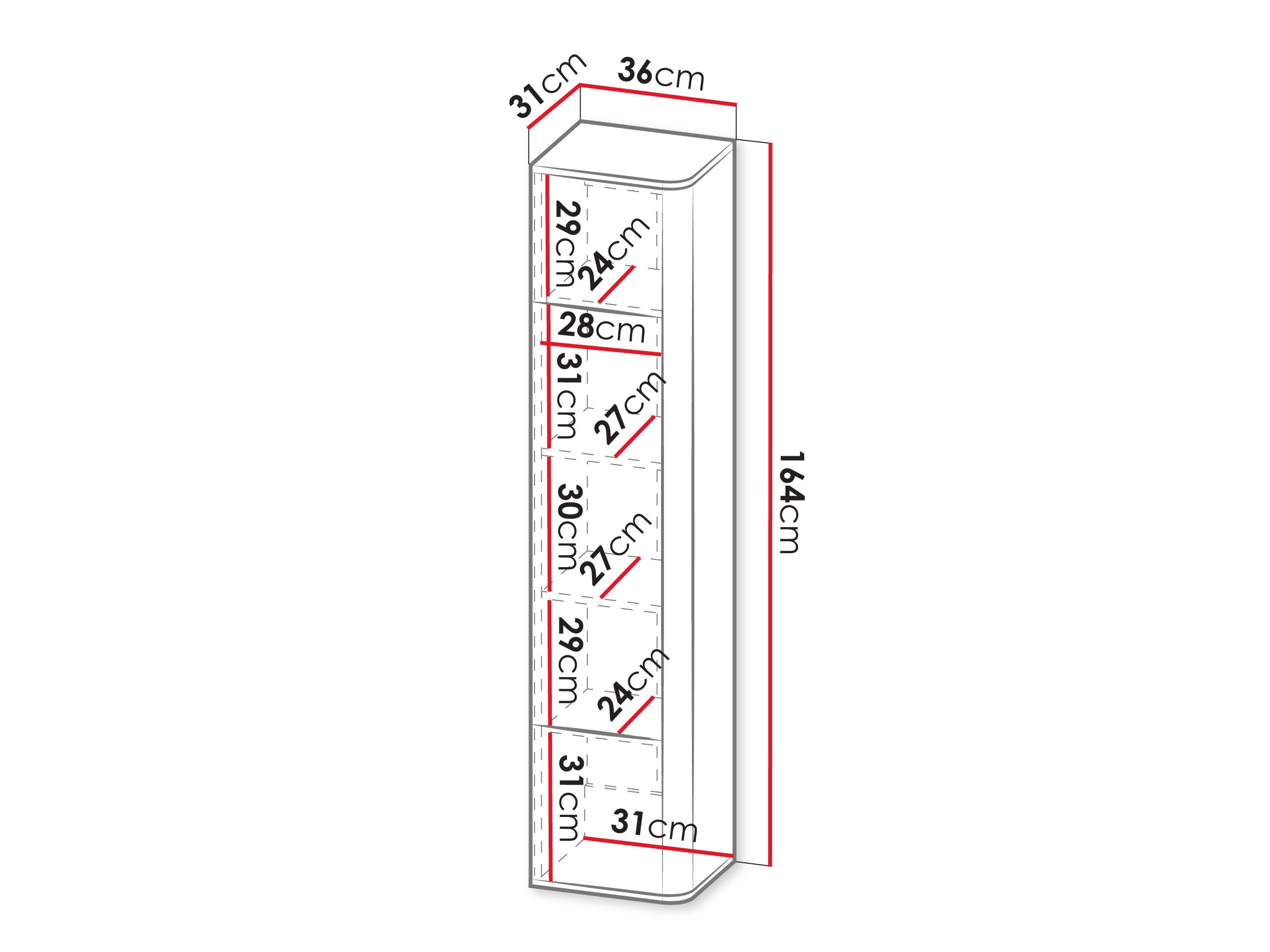 Wall shelf Oratio II (Walnut)