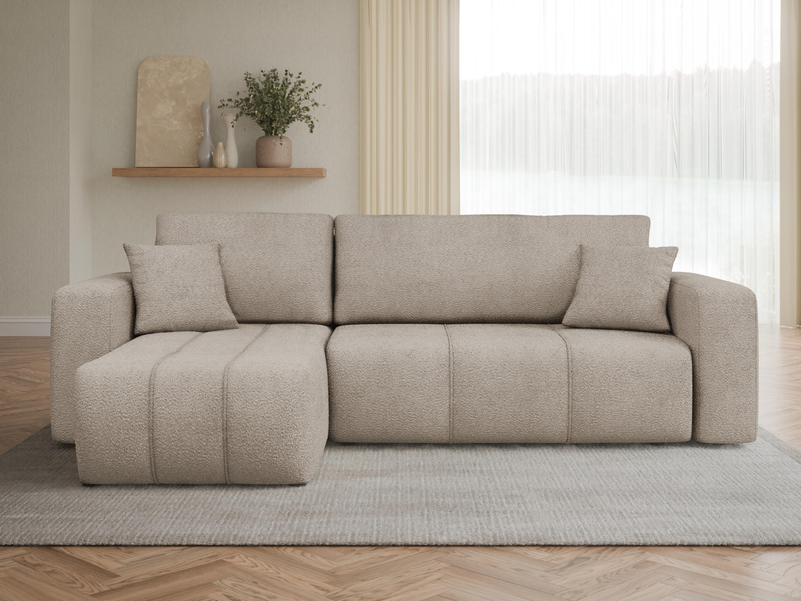 Corner sofa Comfivo Laurus (Coral 50)