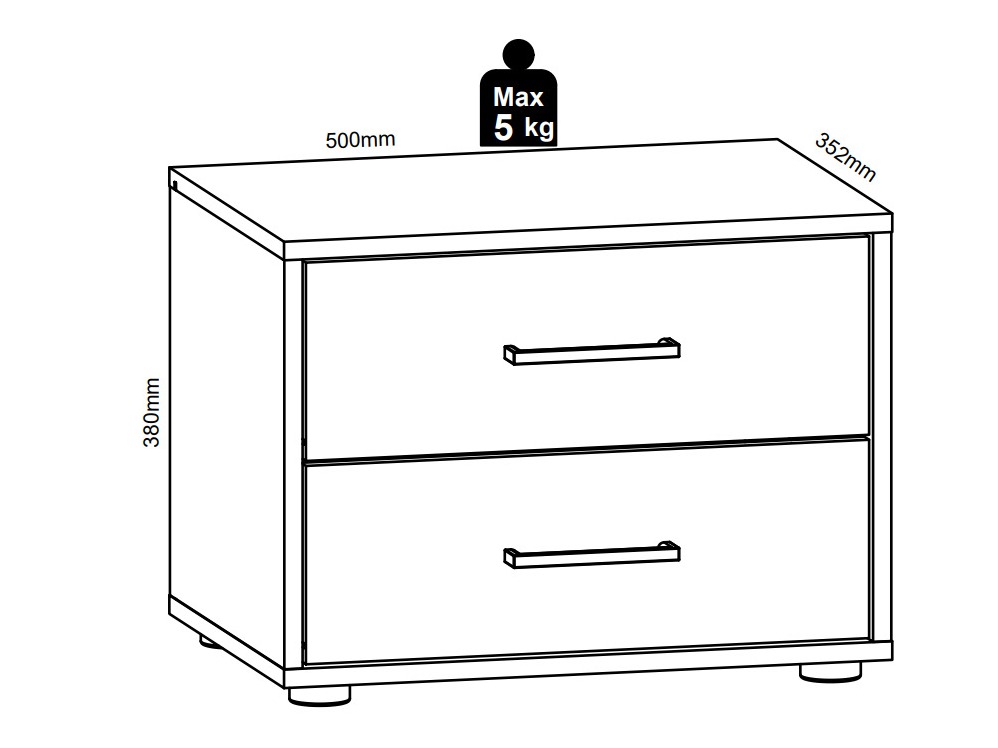 Bedside table Nudali 101