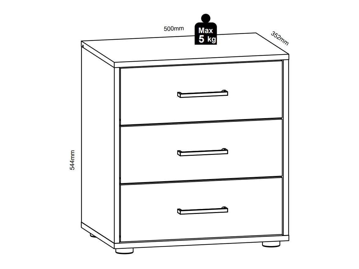 Bedside table Nudali 104