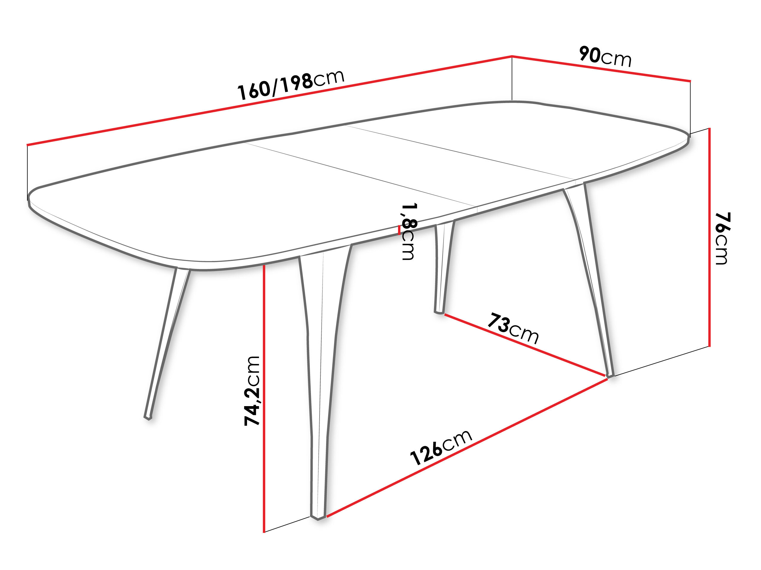 Table Oswego 131 (Craft golden oak)