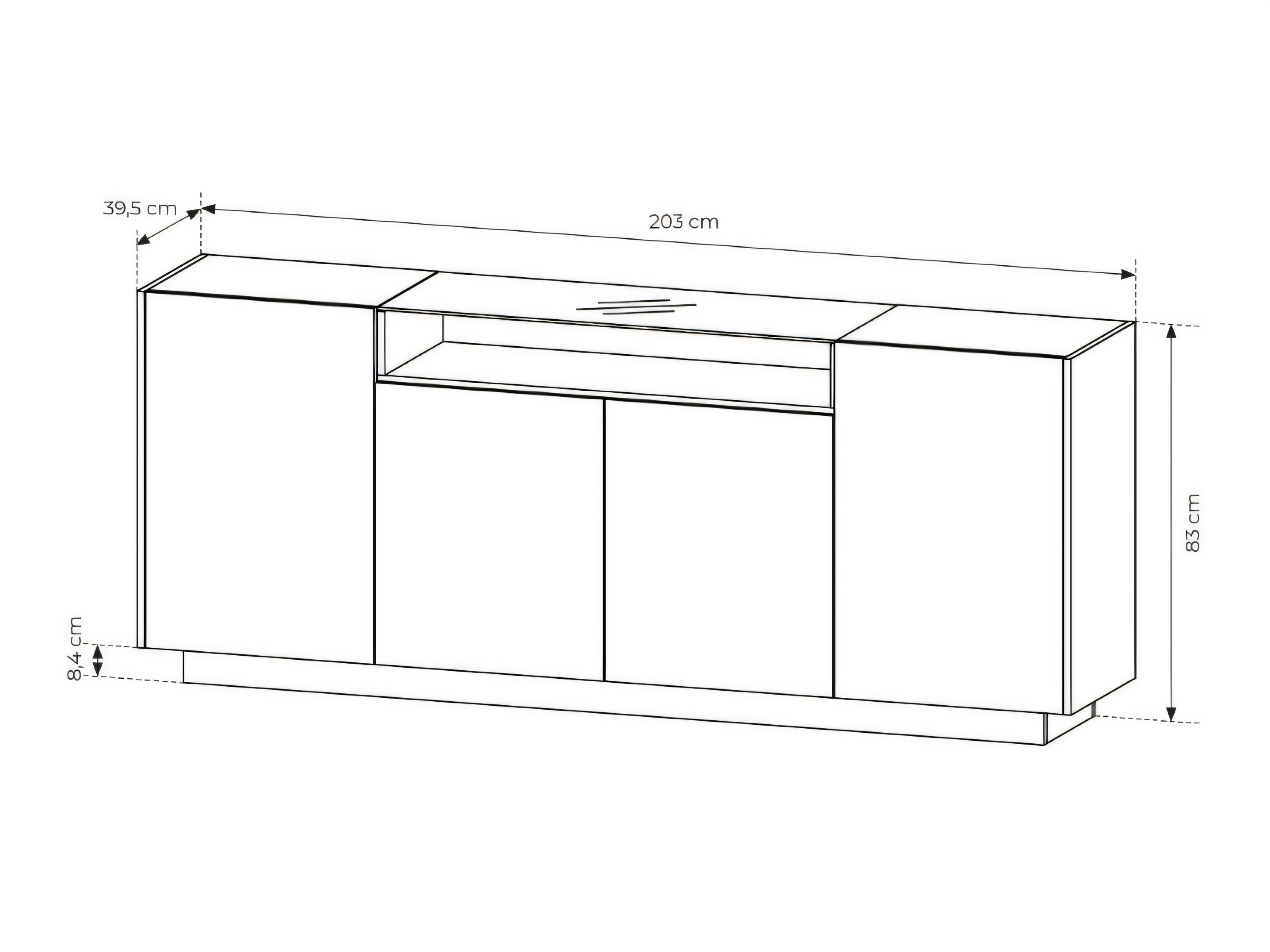 Sideboard Salmeli 106 (Beige)