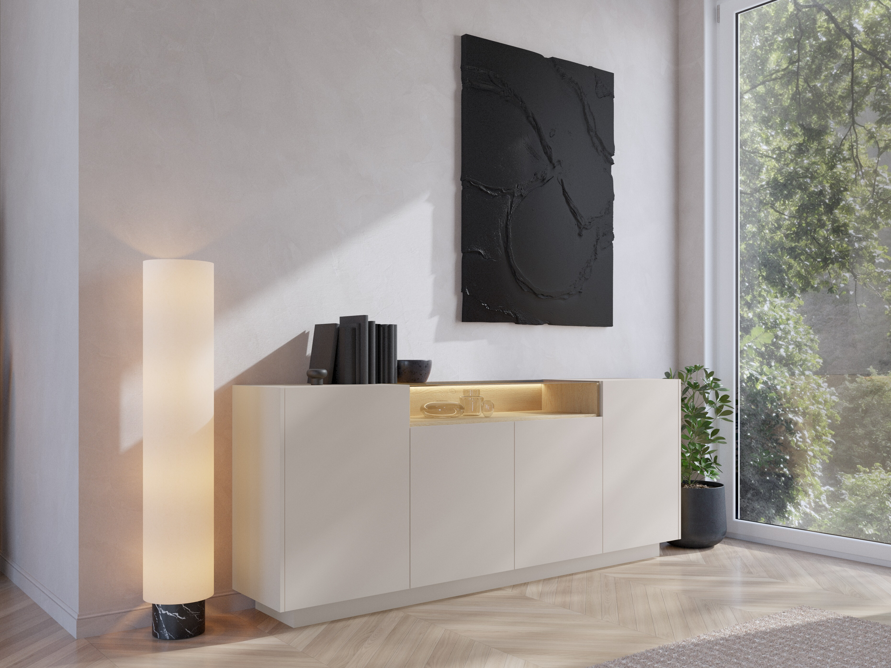 Sideboard Salmeli 106 (Beige)