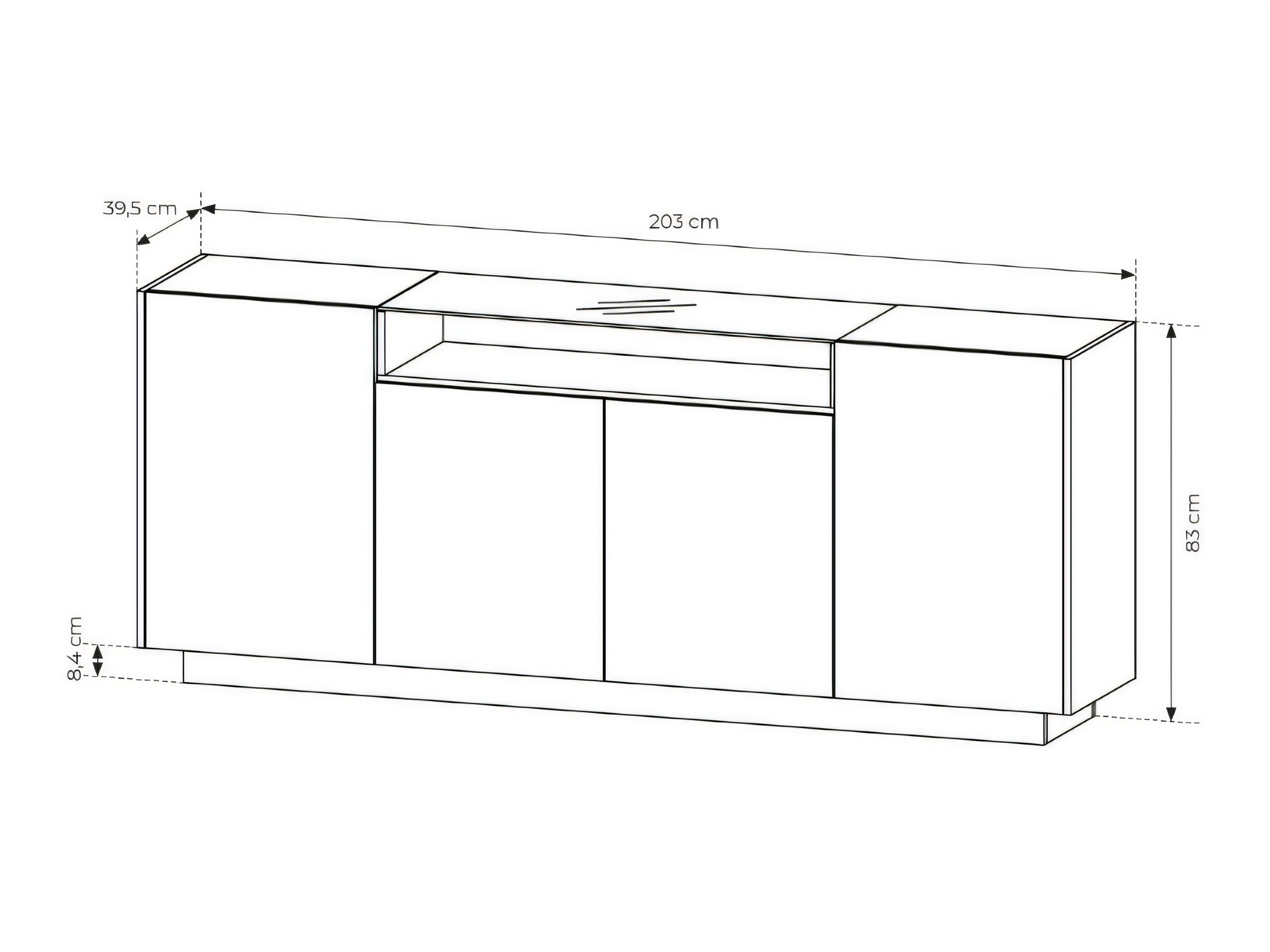 Sideboard Salmeli 106 (Cappuccino)