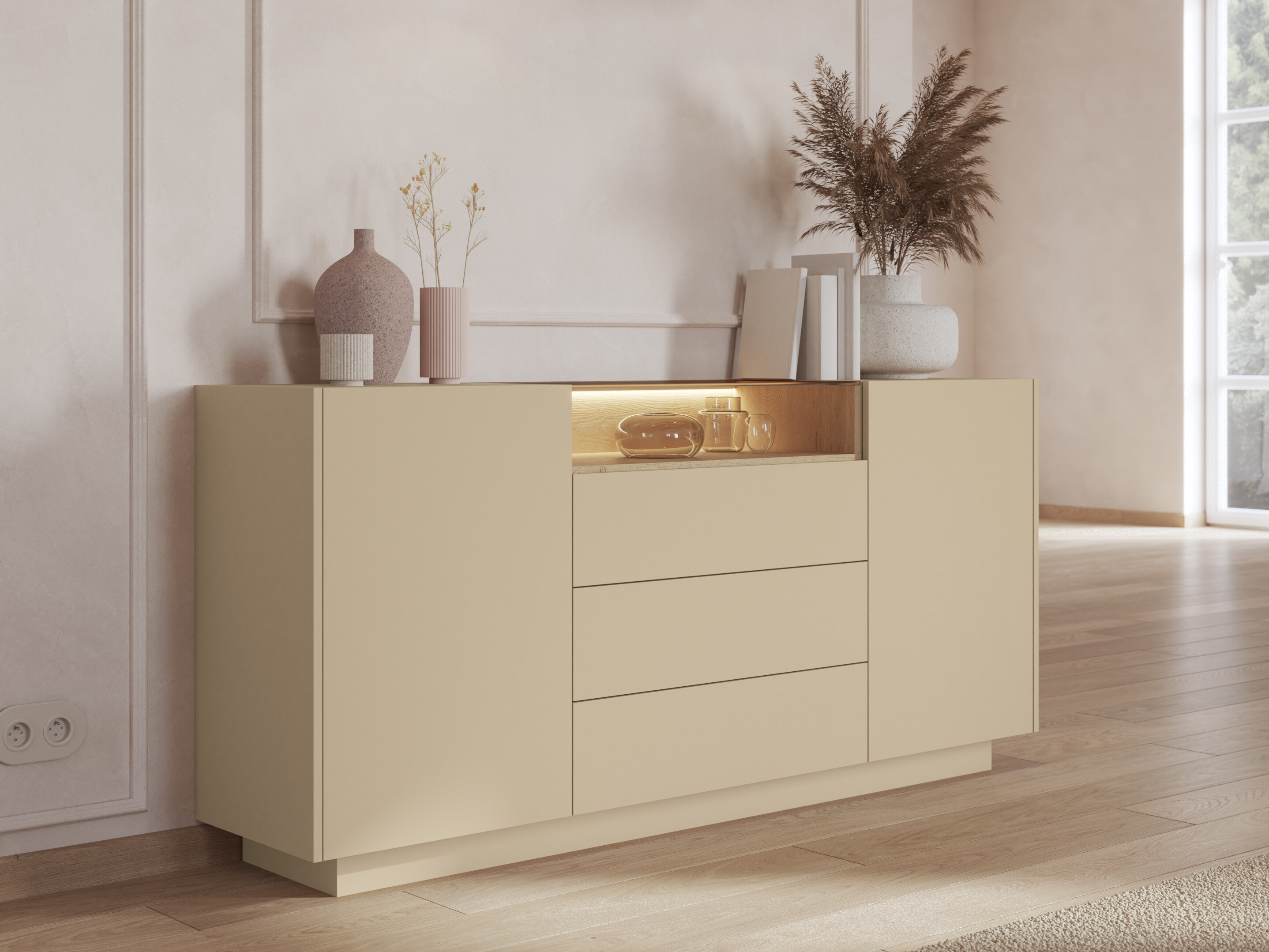 Chest of drawers Salmeli 100 (Cappuccino)