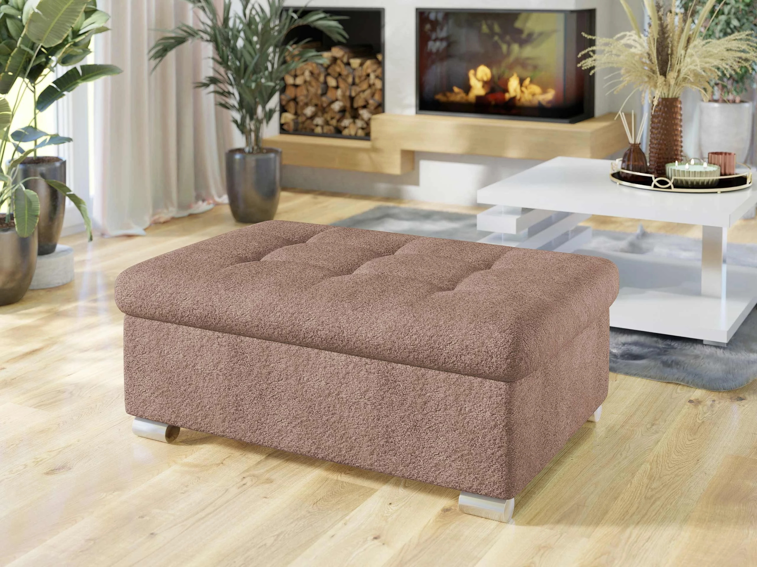 Upholstered bench Comfivo Gemma I (Coral 45)