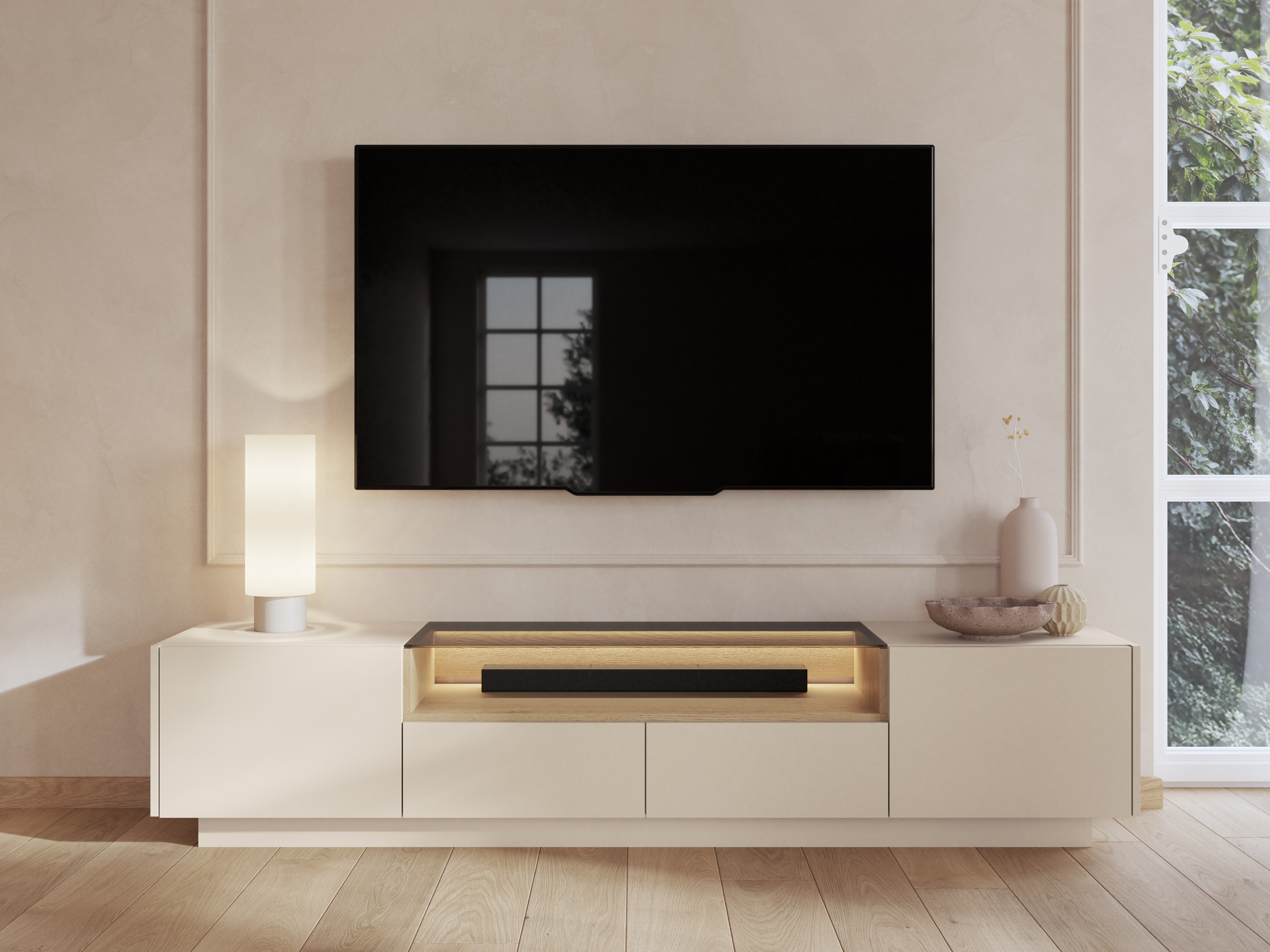 TV stand Salmeli 101 (Beige)