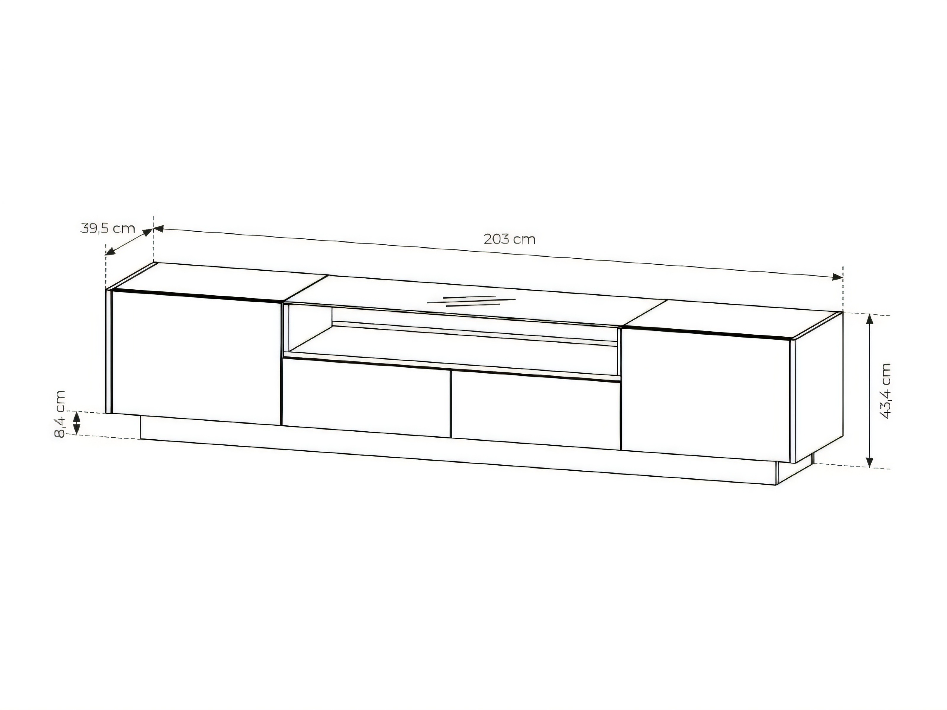 TV stand Salmeli 101 (Cappuccino)