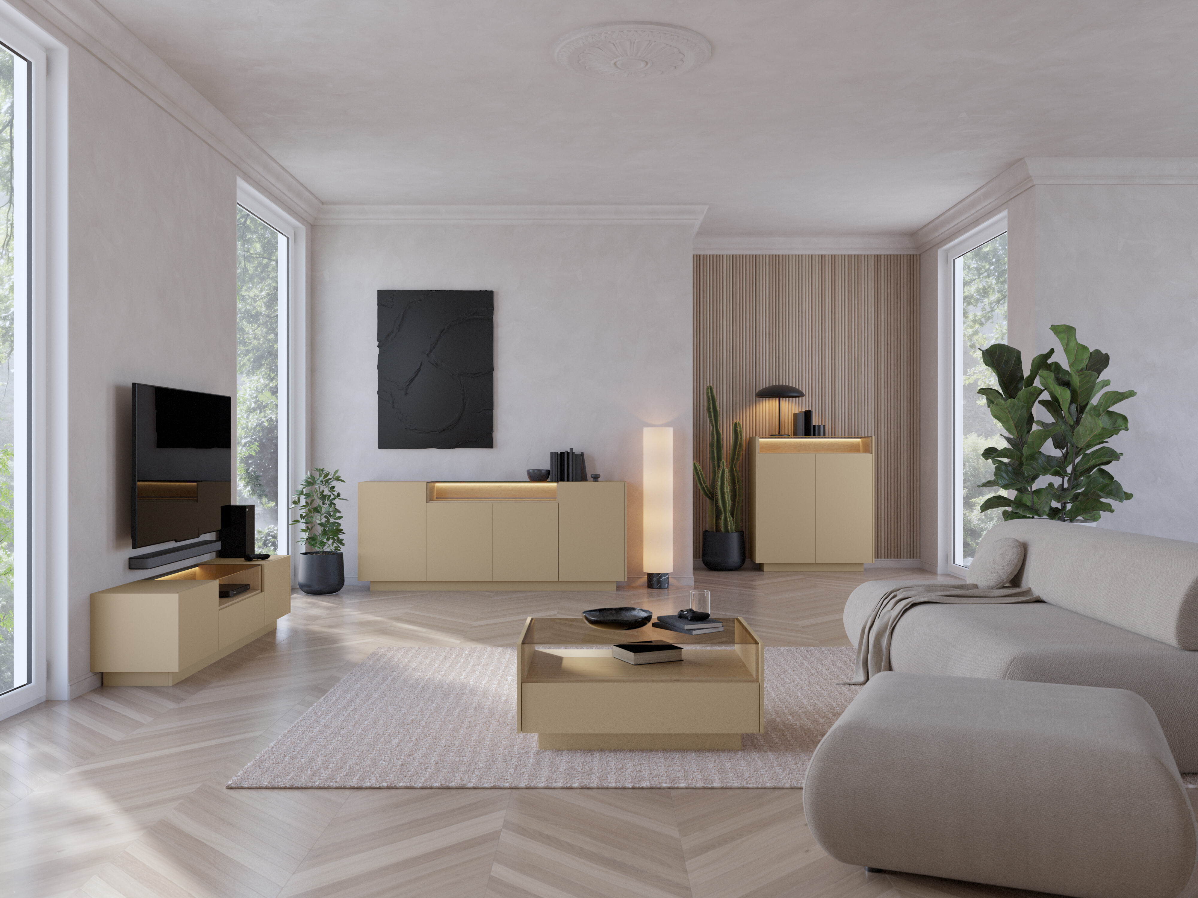 TV stand Salmeli 102 (Cappuccino)