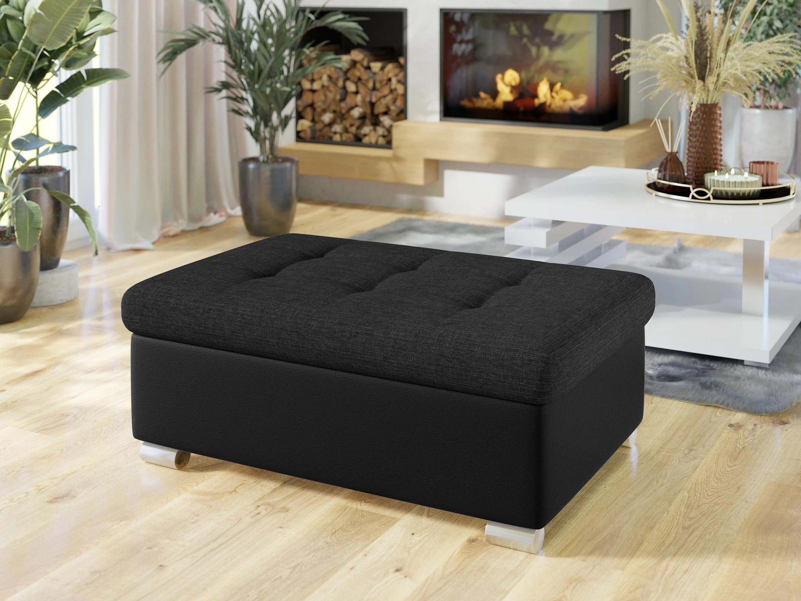 Upholstered bench Comfivo Gemma I (Soft 011 + Soul 20)