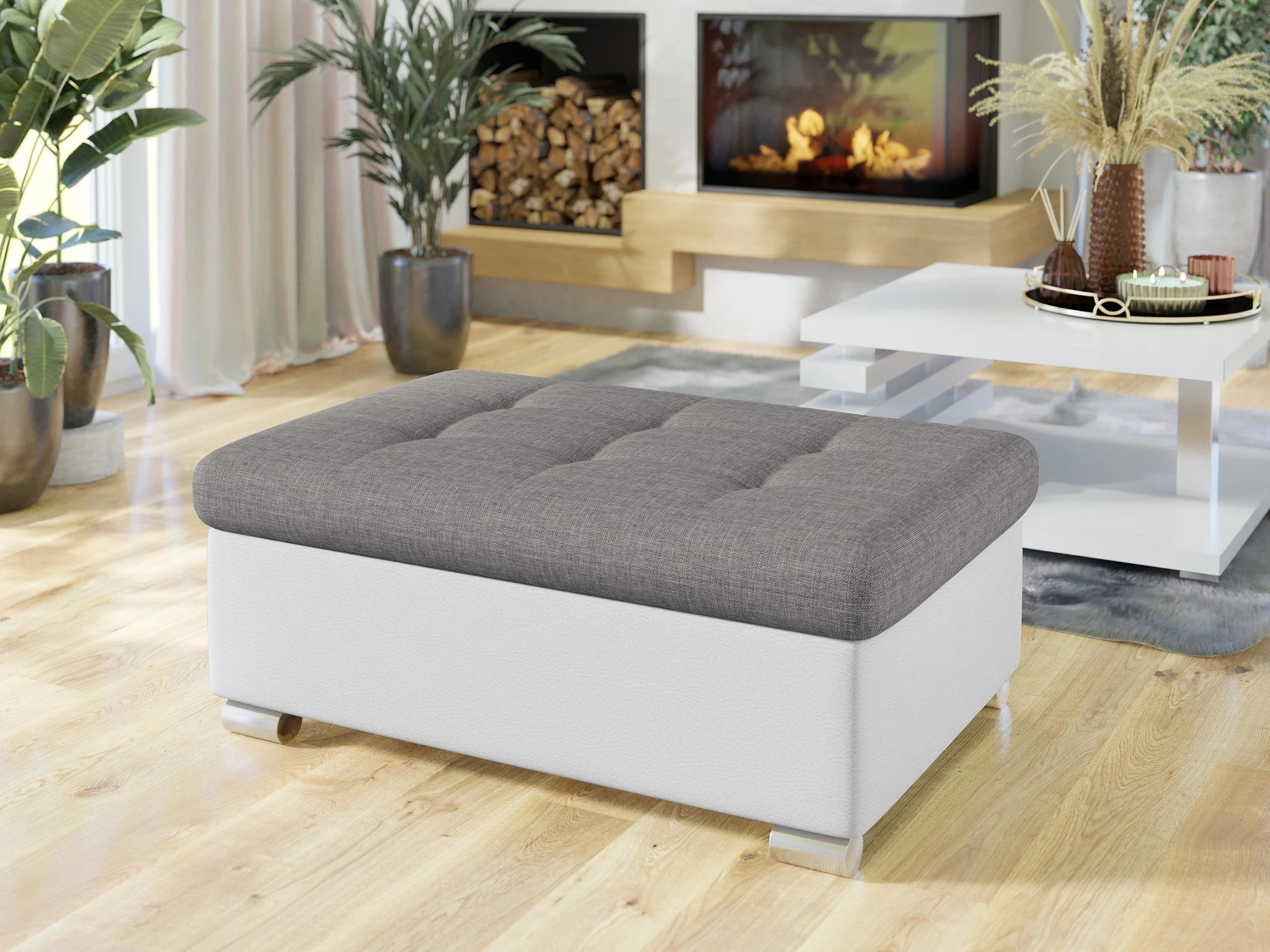 Upholstered bench Comfivo Gemma I (Soft 017 + Lux 05)