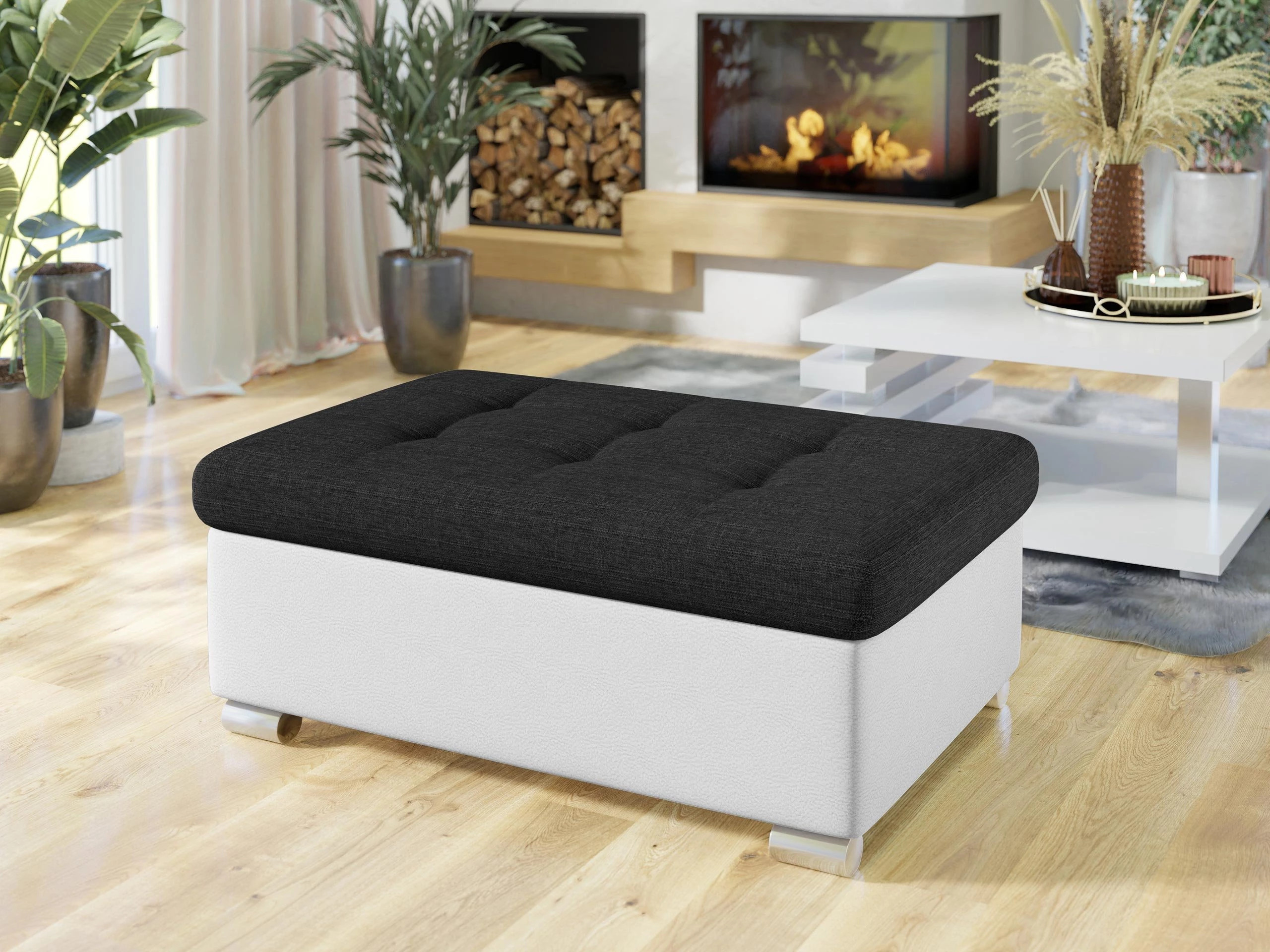 Upholstered bench Comfivo Gemma I (Soft 017 + Soul 20)