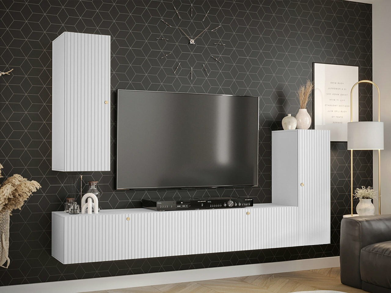 Wall cabinet Anulio (White)