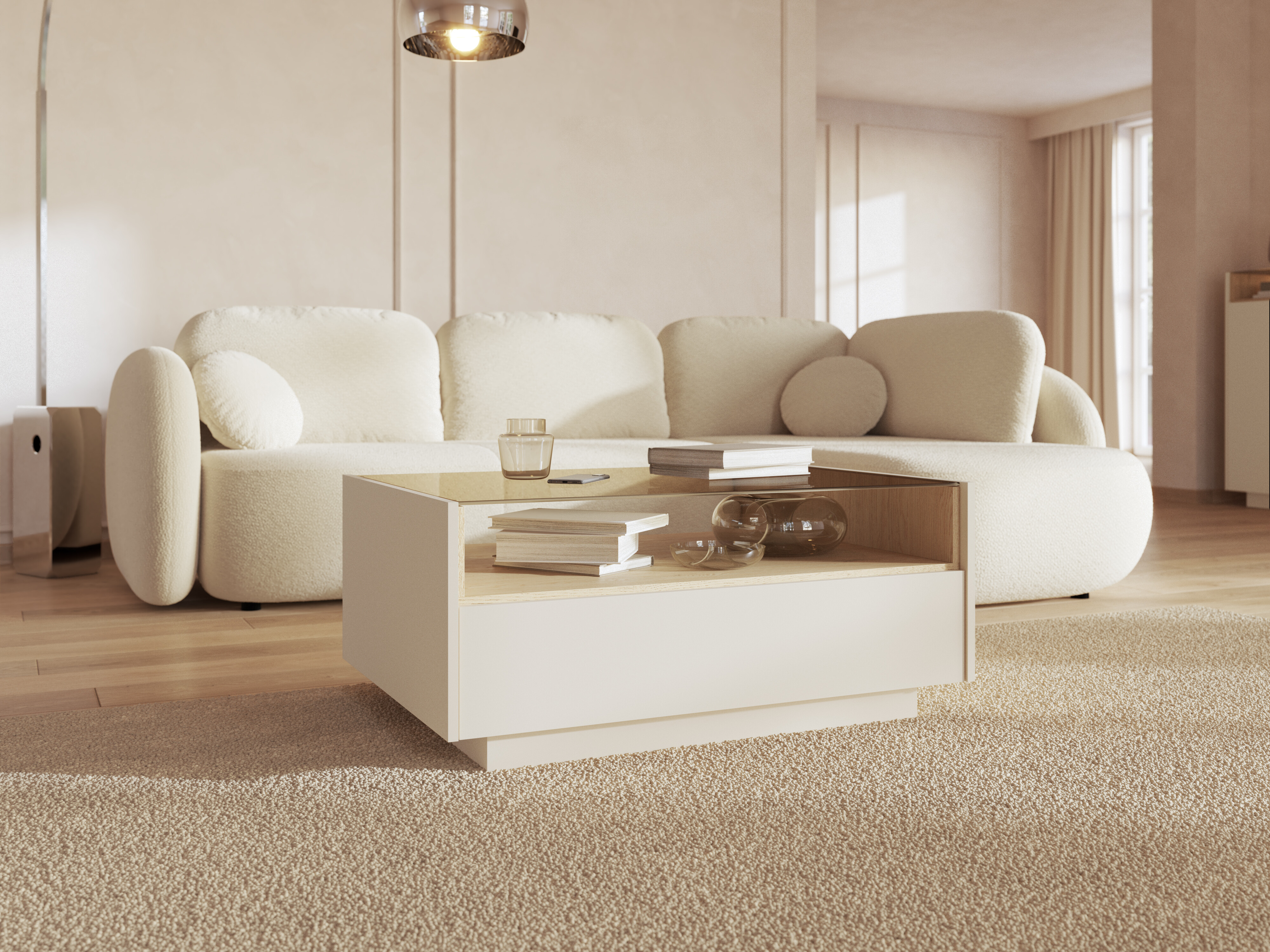 Coffee table Salmeli 103 (Beige)