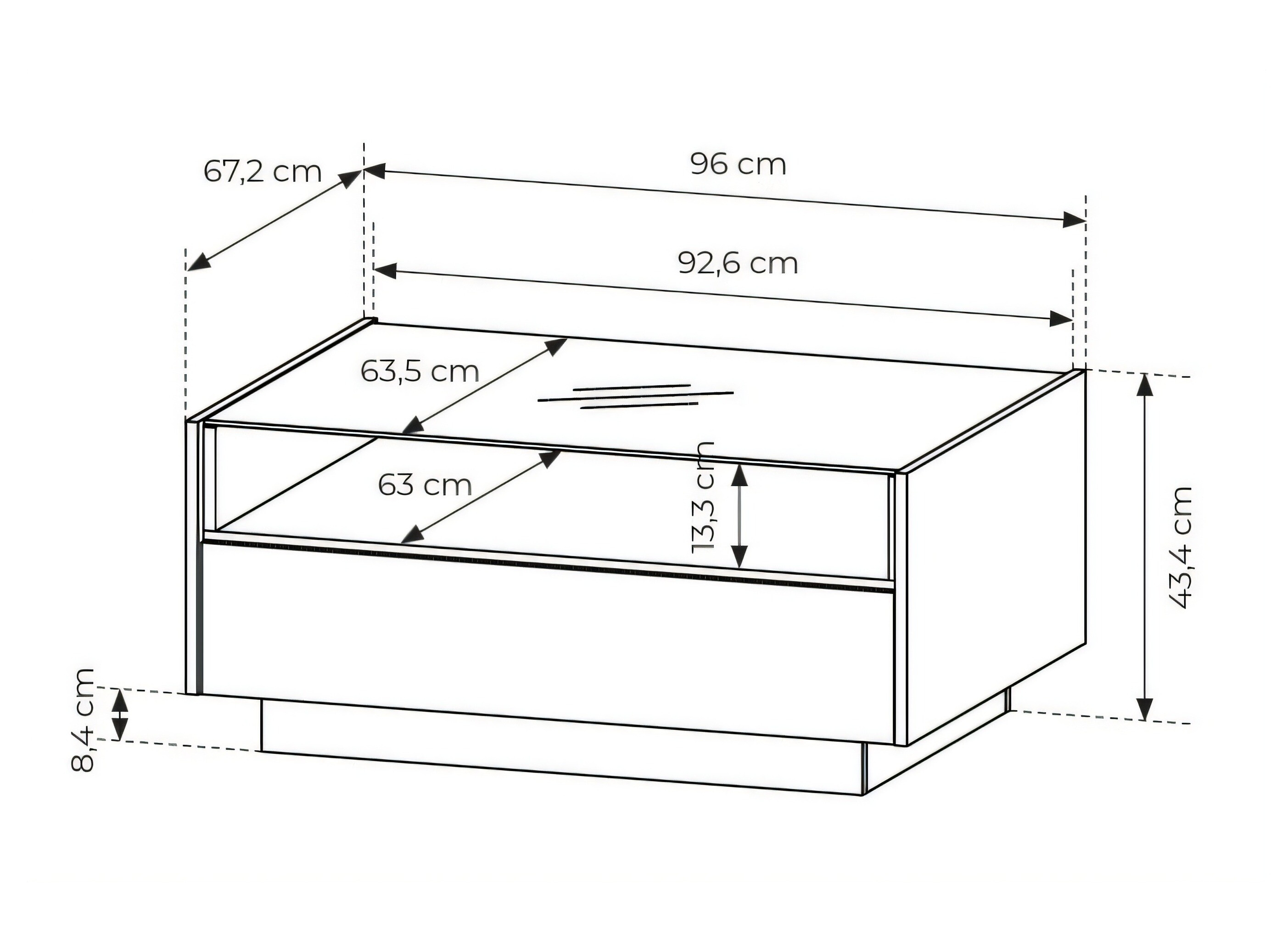 Coffee table Salmeli 103 (Beige)