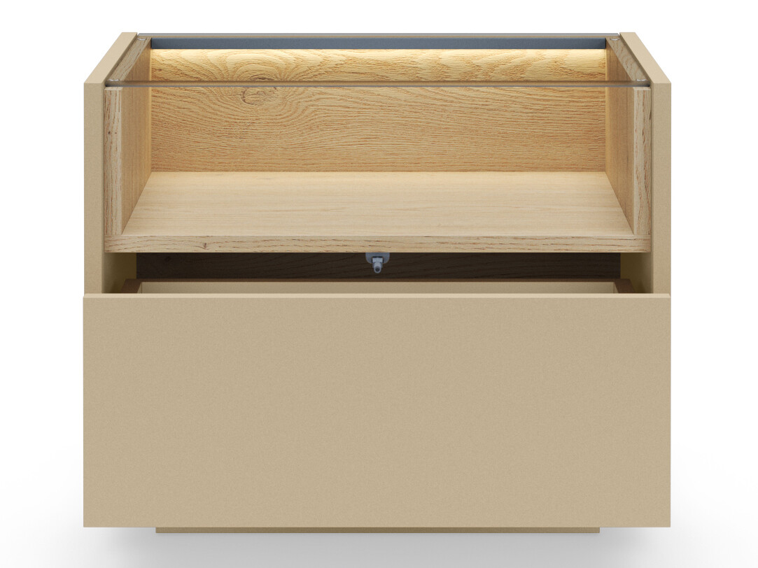Bedside table Salmeli 104 (Cappuccino)