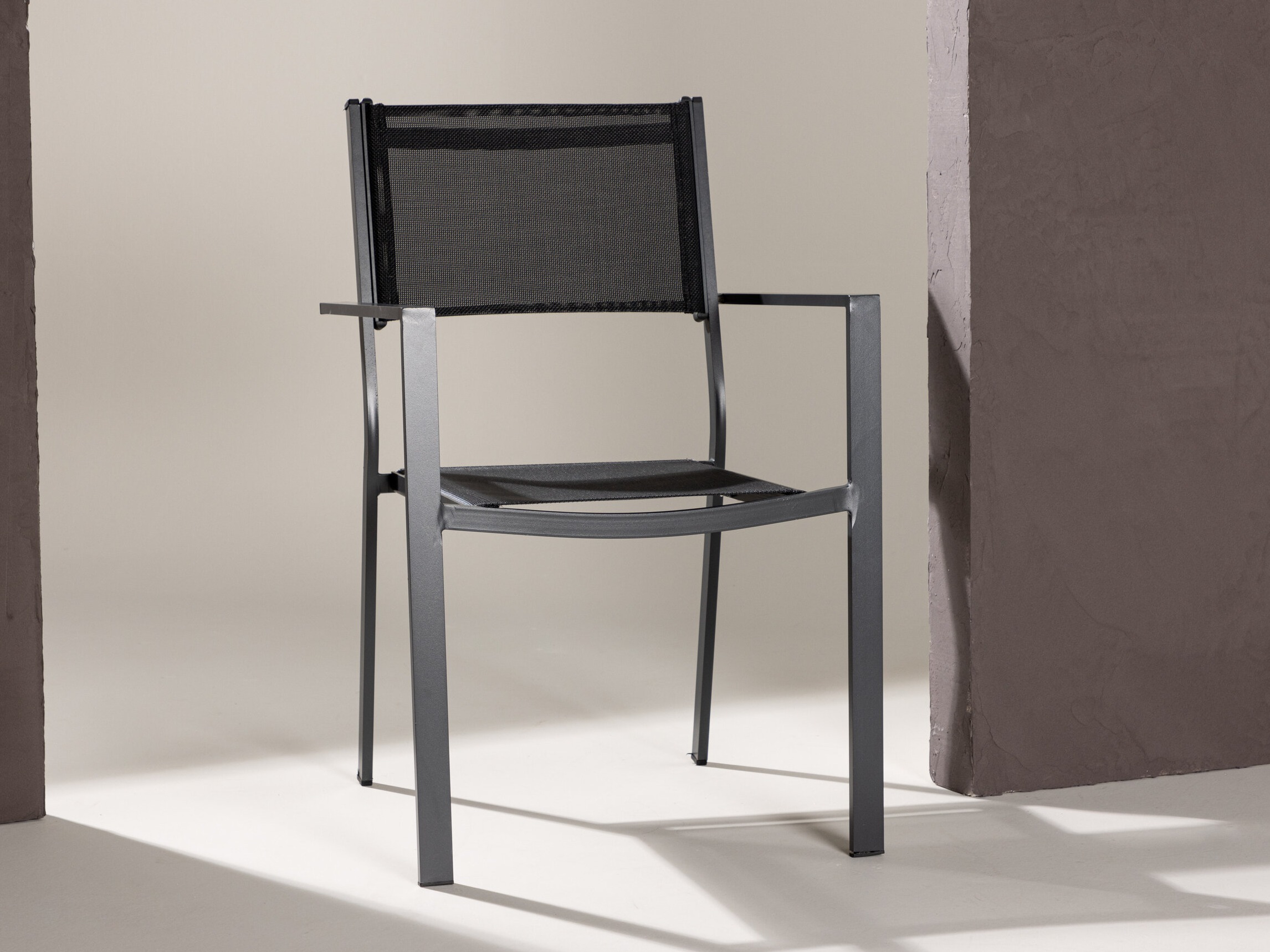 Outdoor chair Dallas 746 (Black + Light grey)