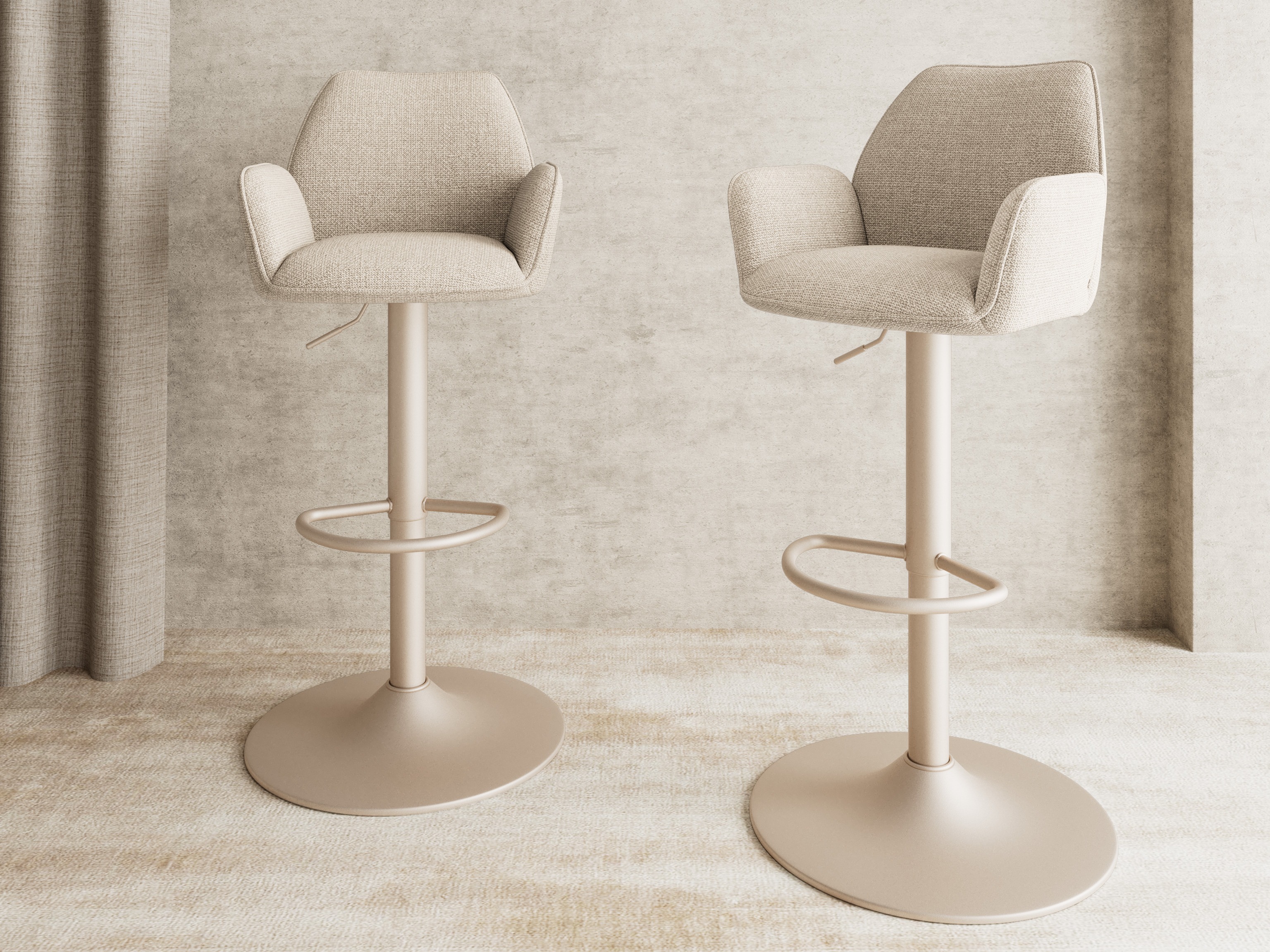 Counter stool Norsica 1094 (Beige)