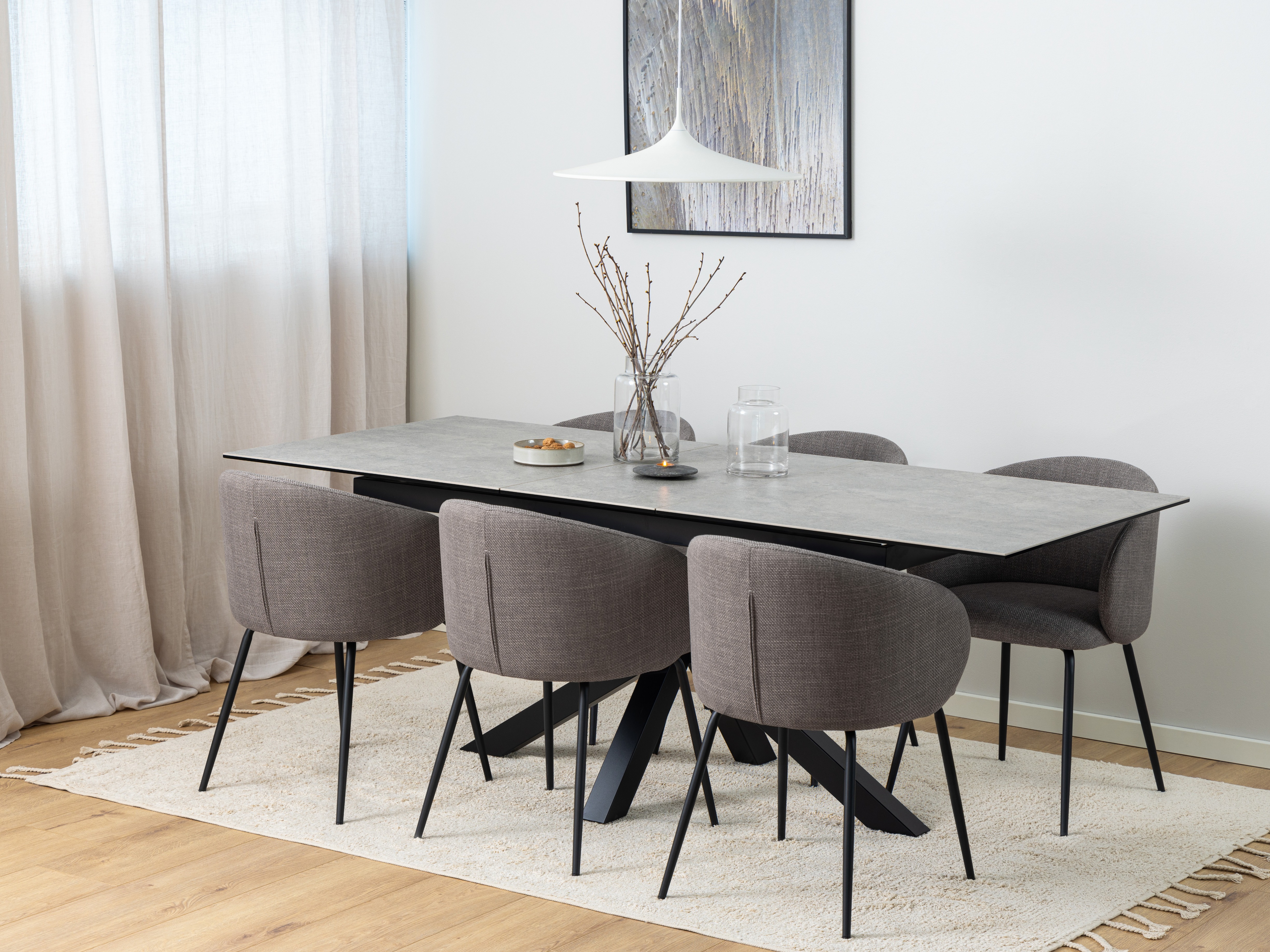 Table Norsica 676 (Grey + Black)