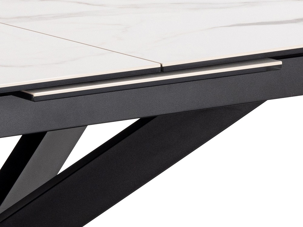 Table Norsica 685 (White marble + Black)