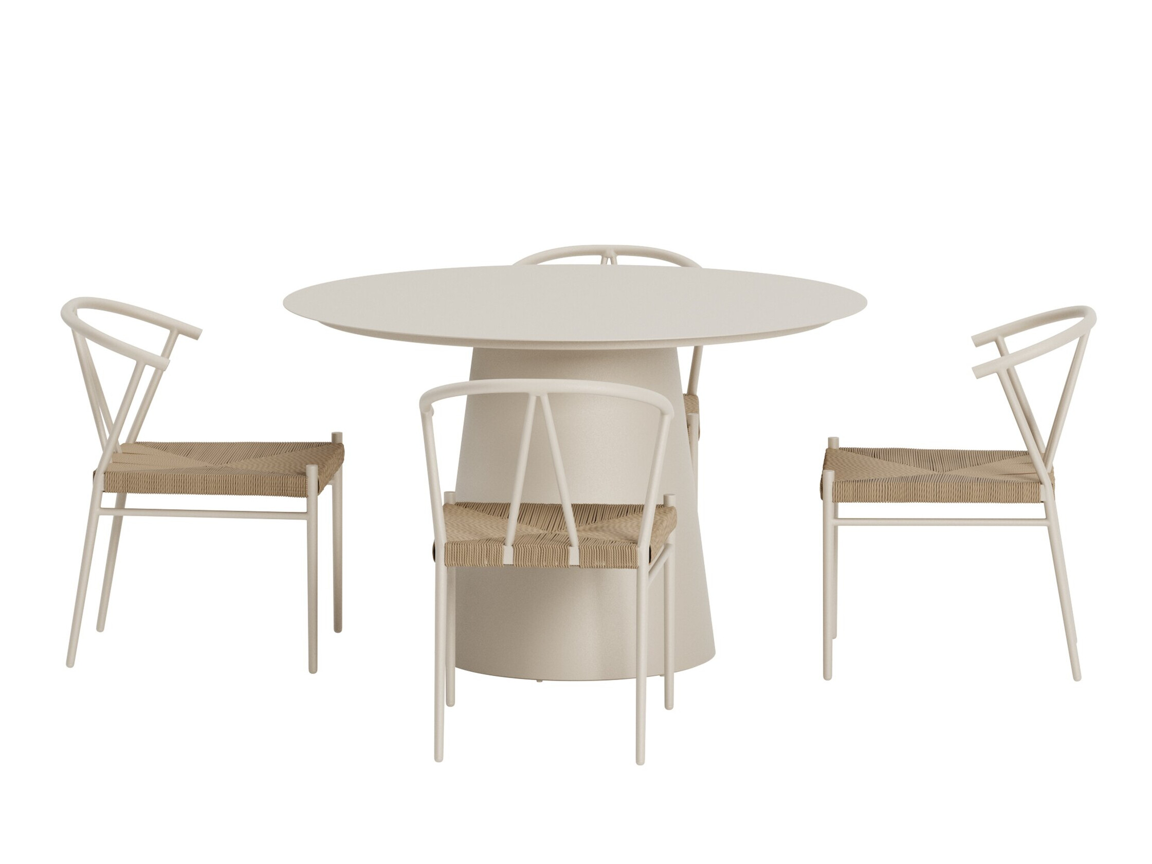 Table and chairs set Dallas 5326 (Beige)