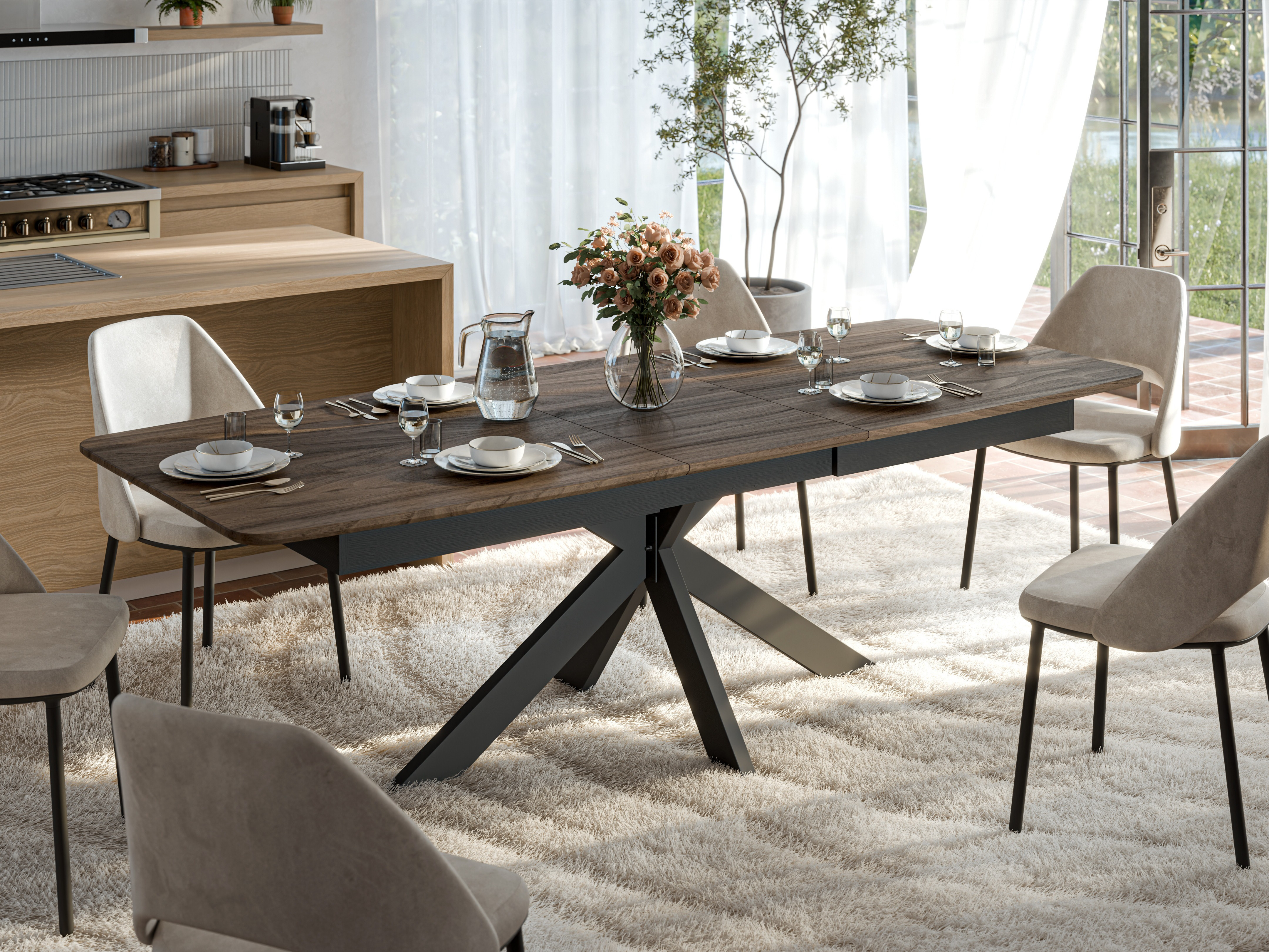 Table Ogden 176 (Walnut)