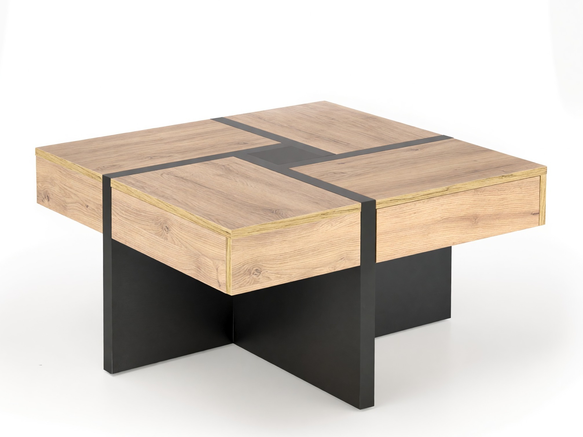 Coffee table Houston 1698 (Craft oak + Black)