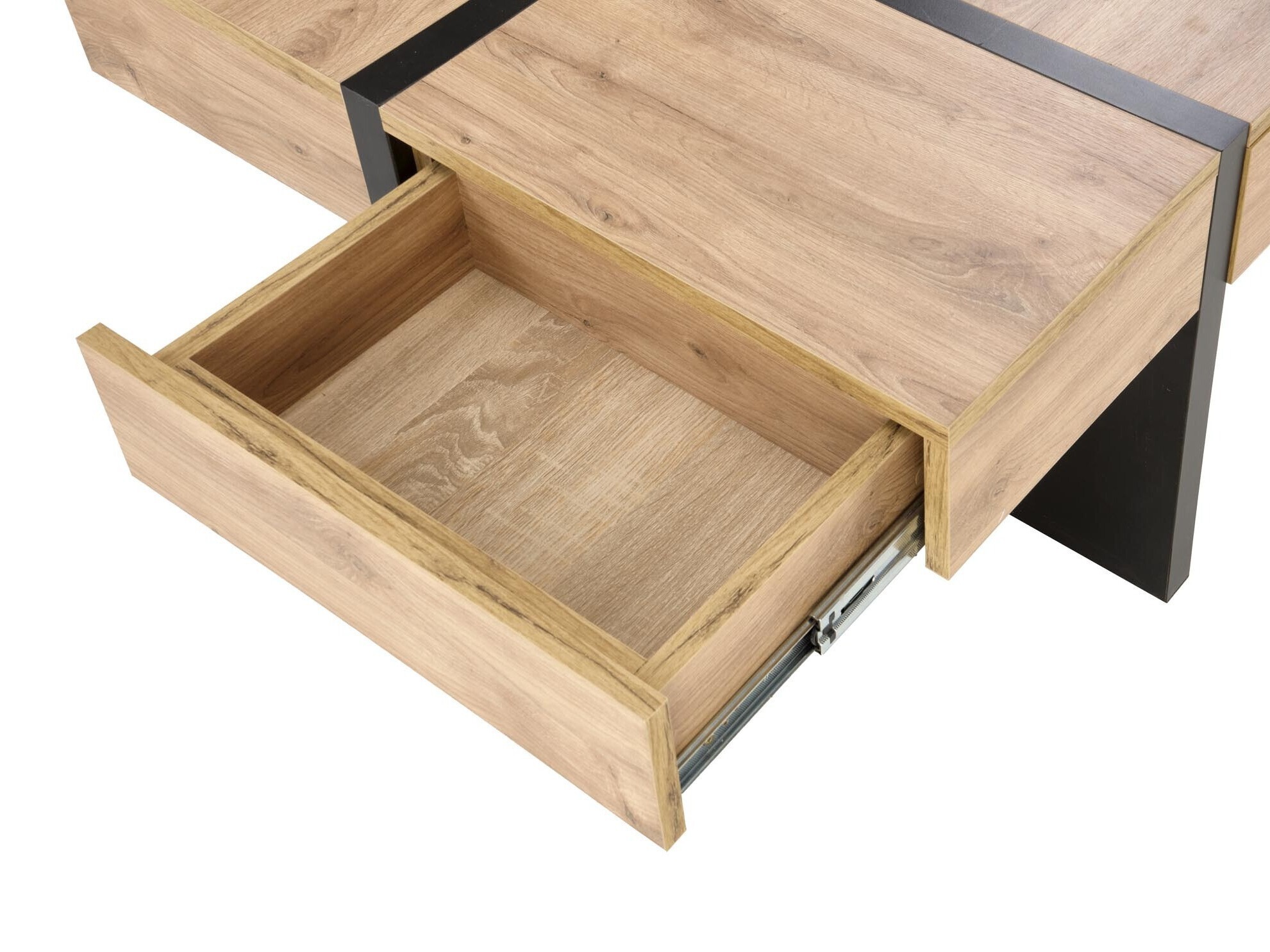 Coffee table Houston 1698 (Craft oak + Black)