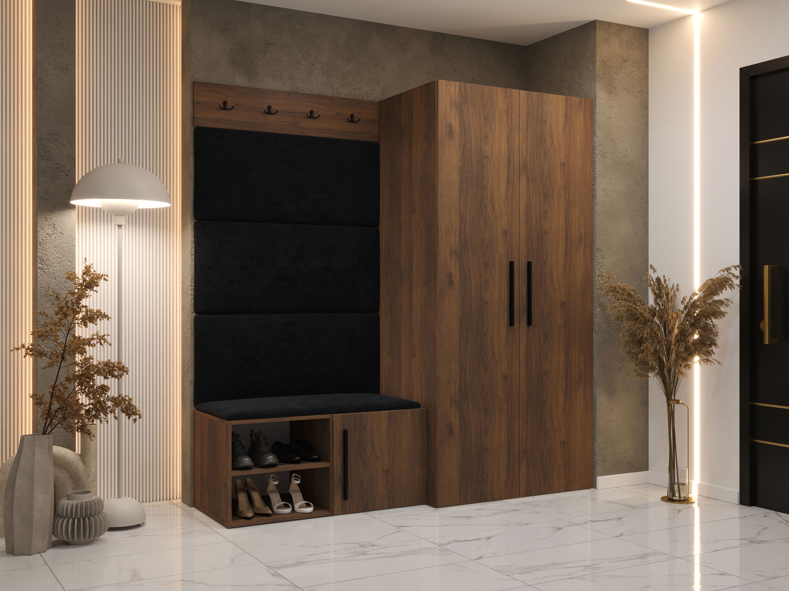 Hallway set Nitos I (Walnut)