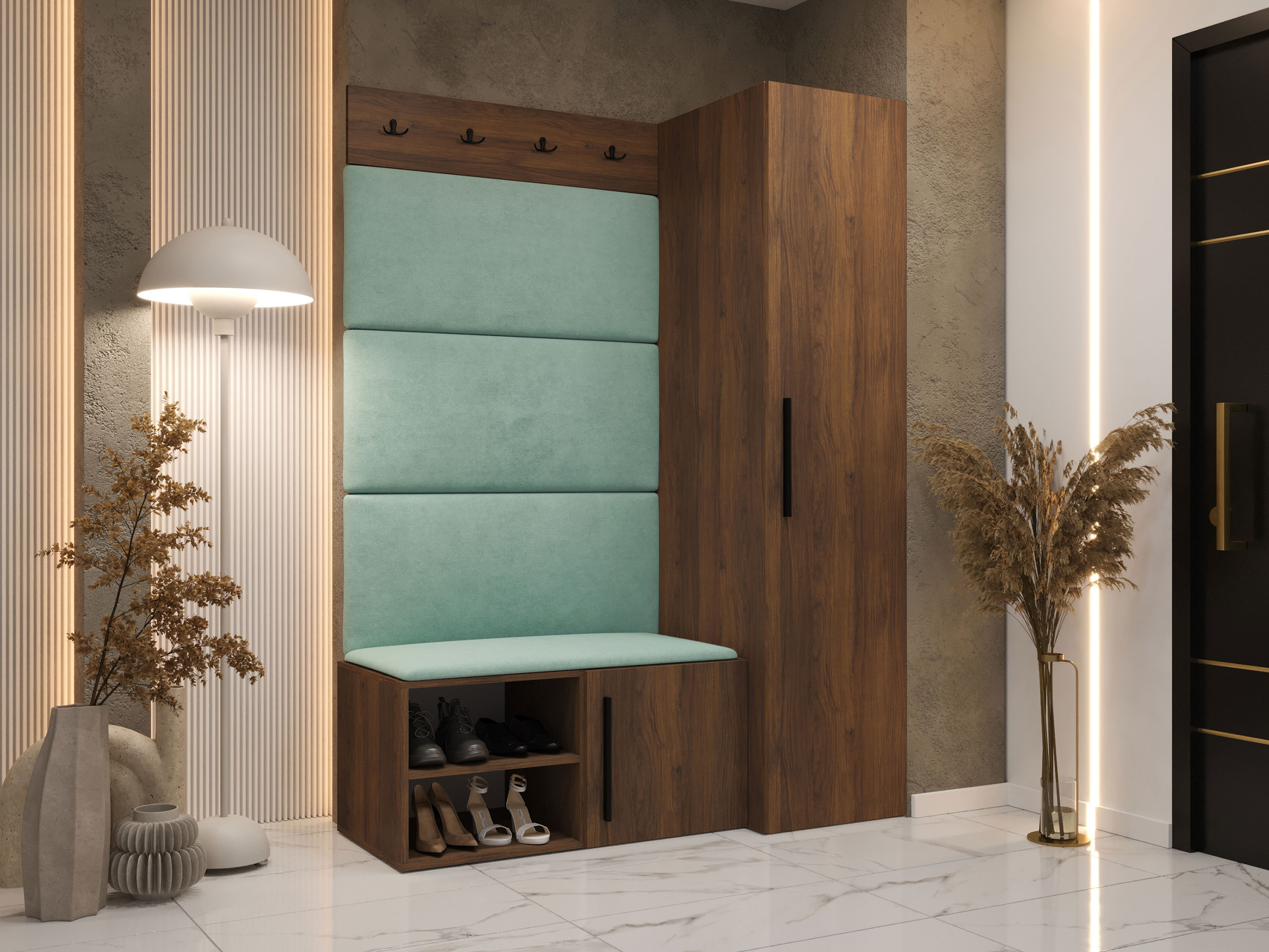Hallway set Nitos II (Walnut)