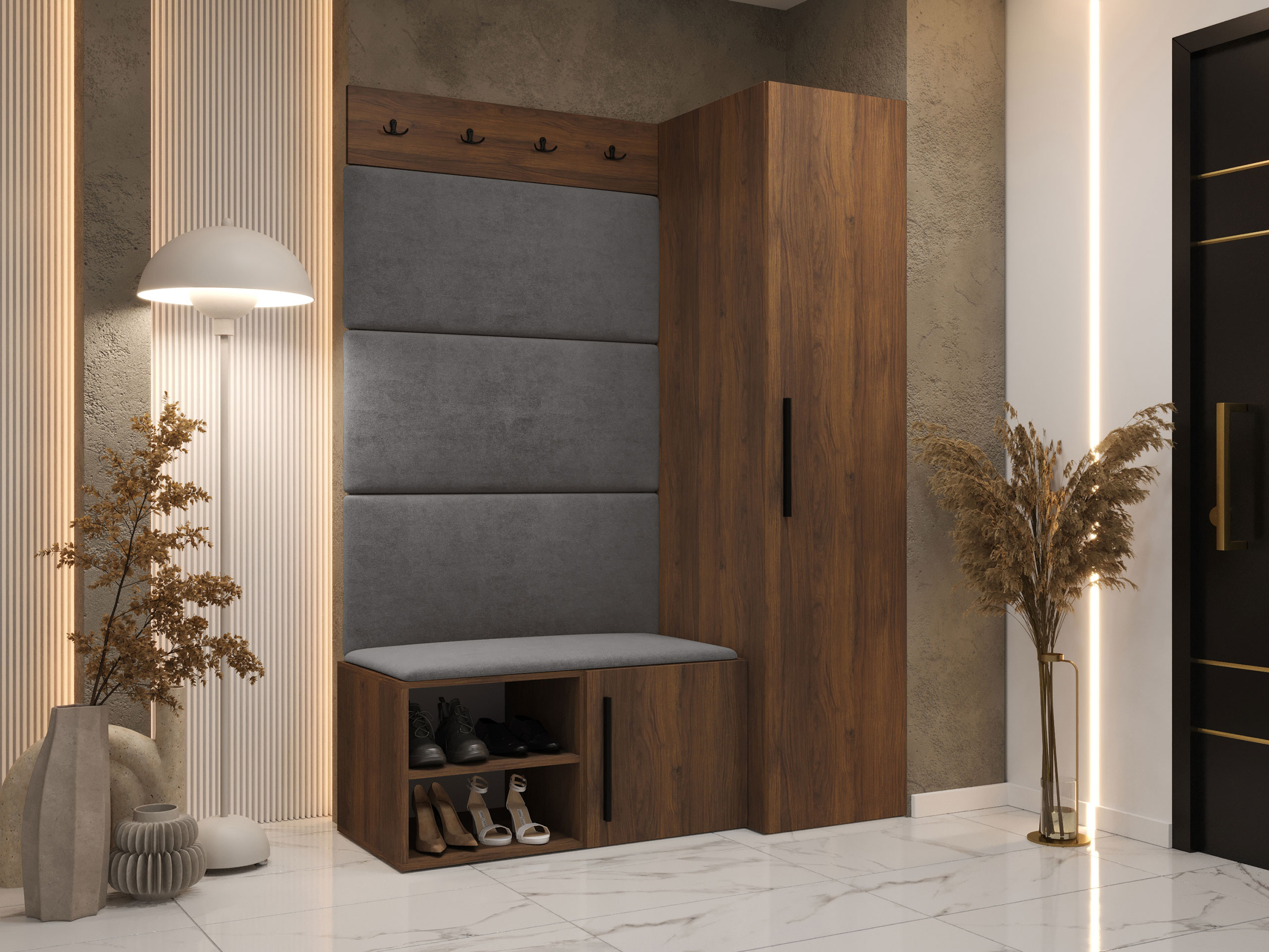Hallway set Nitos II (Walnut)