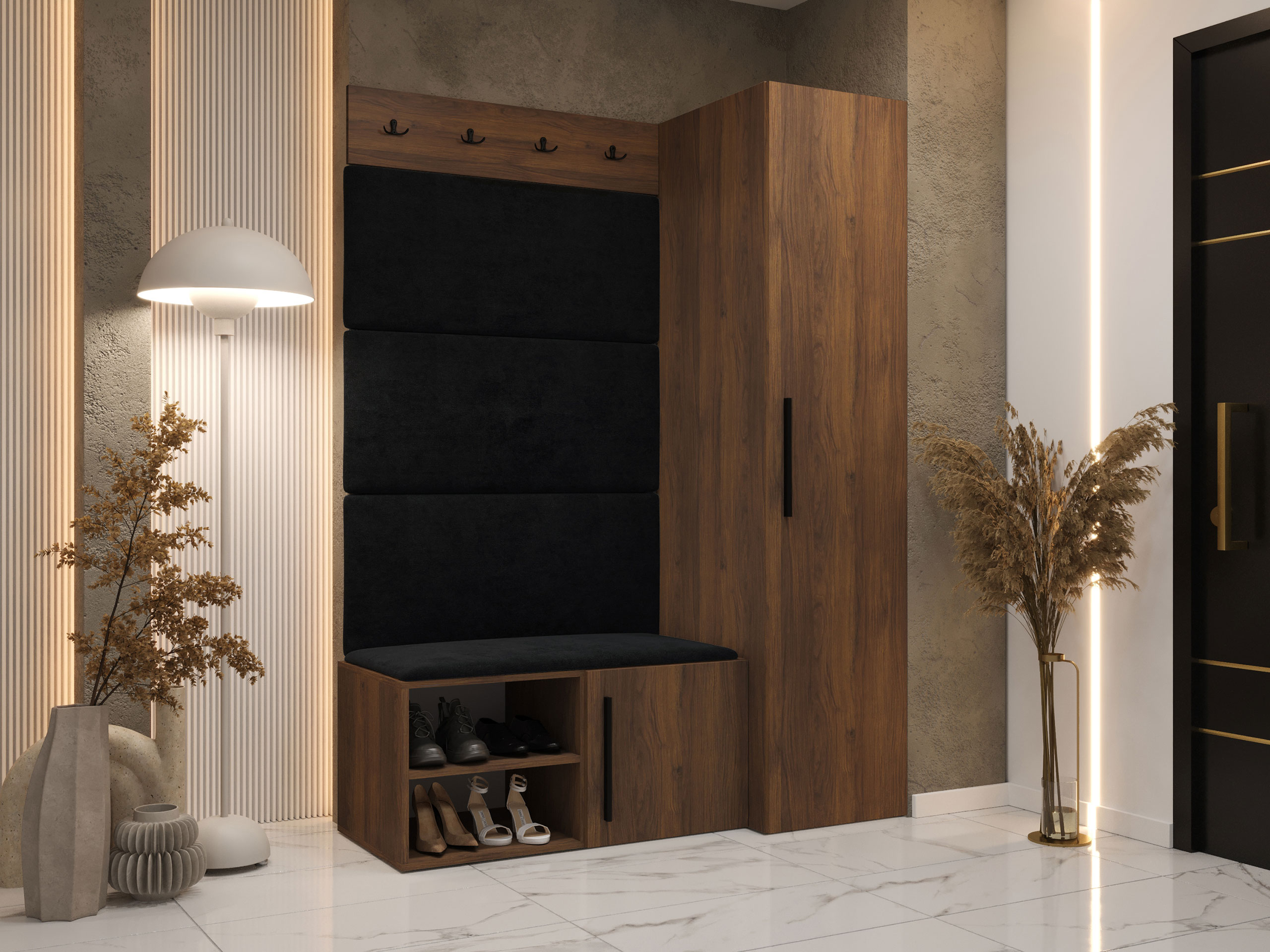 Hallway set Nitos II (Walnut)