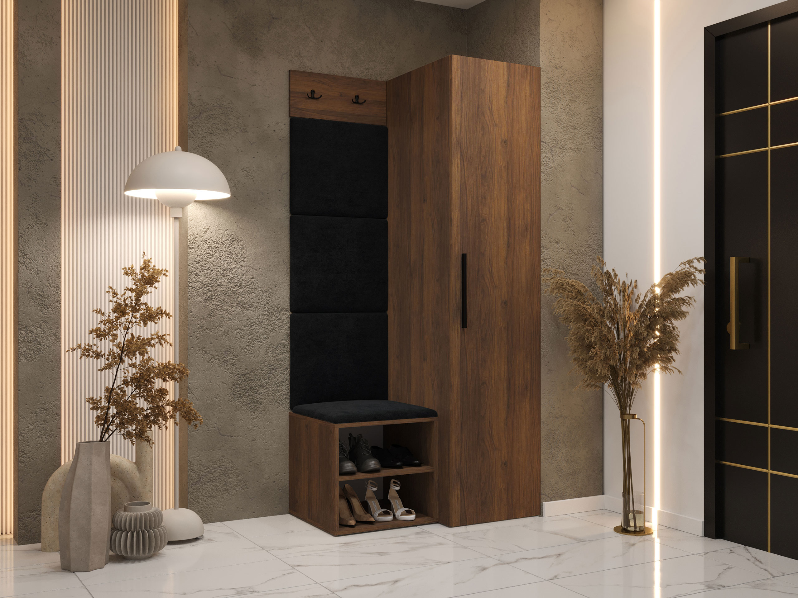 Hallway set Nitos III (Walnut)