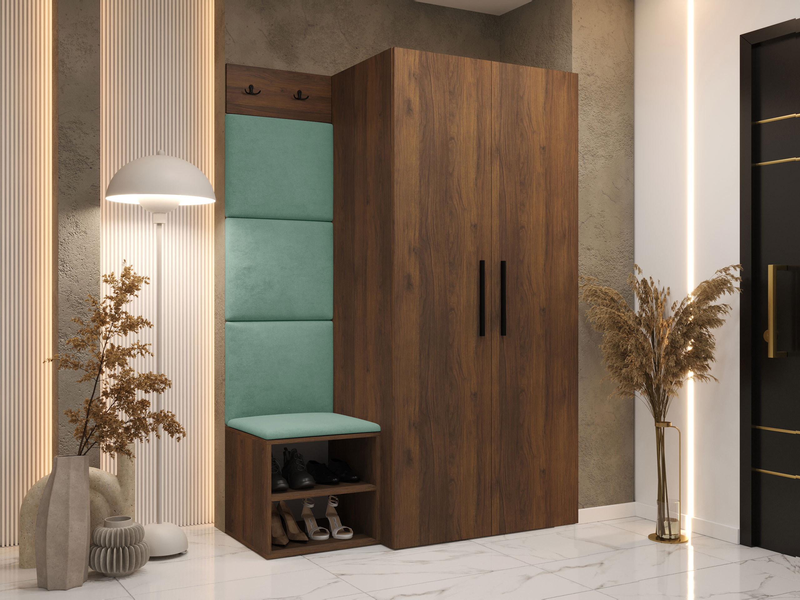 Hallway set Nitos IV (Walnut)