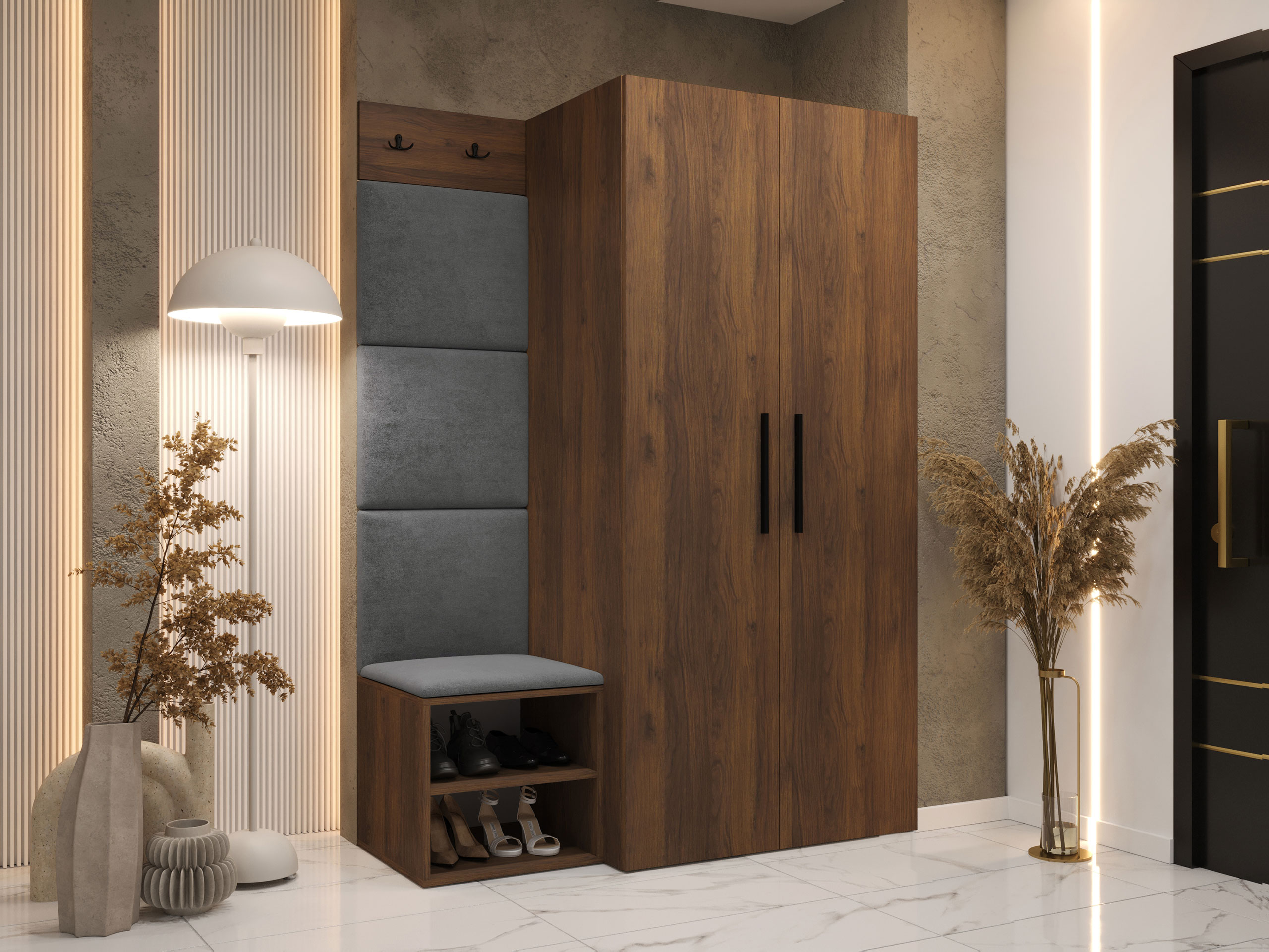 Hallway set Nitos IV (Walnut)
