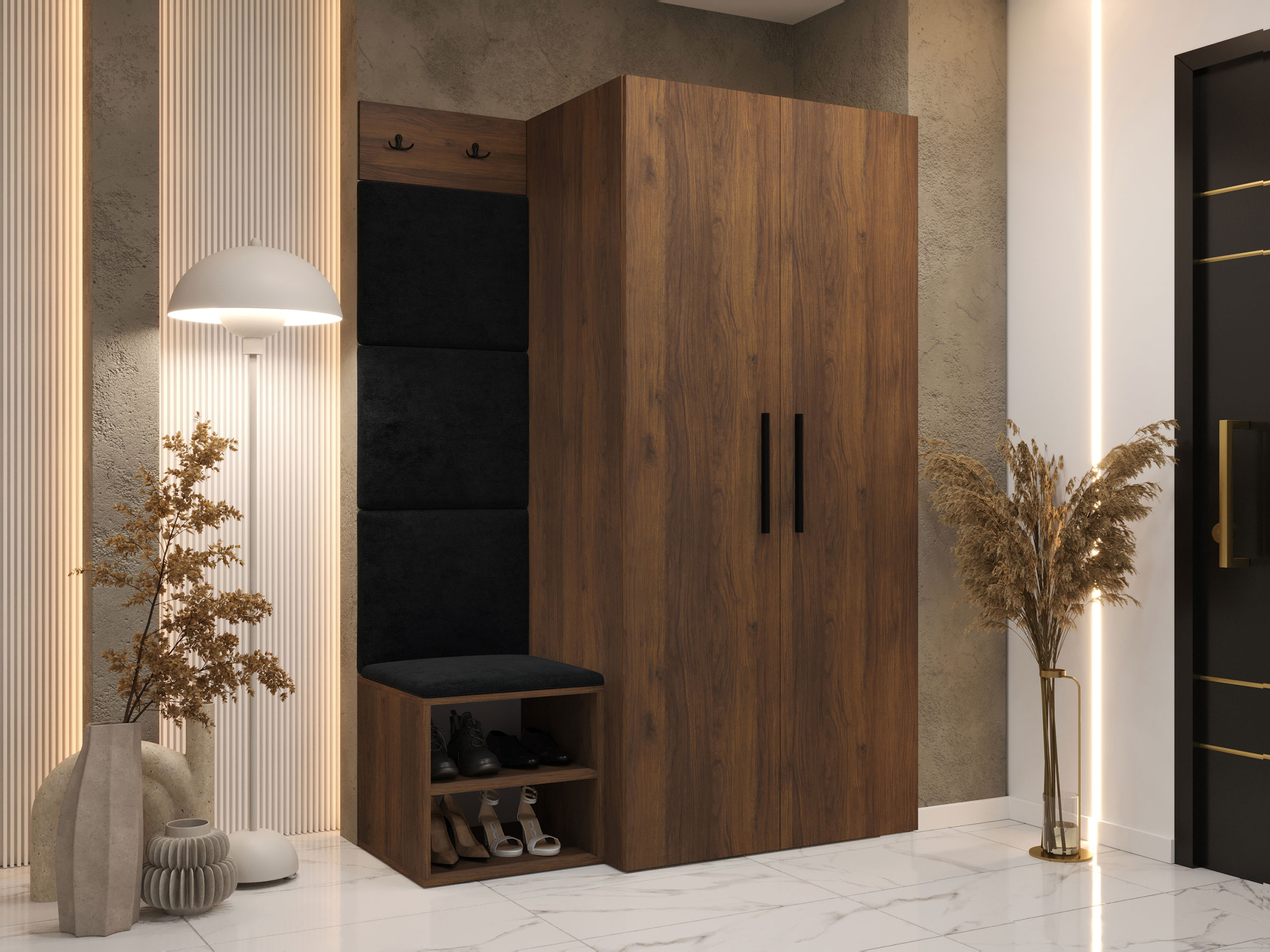 Hallway set Nitos IV (Walnut)