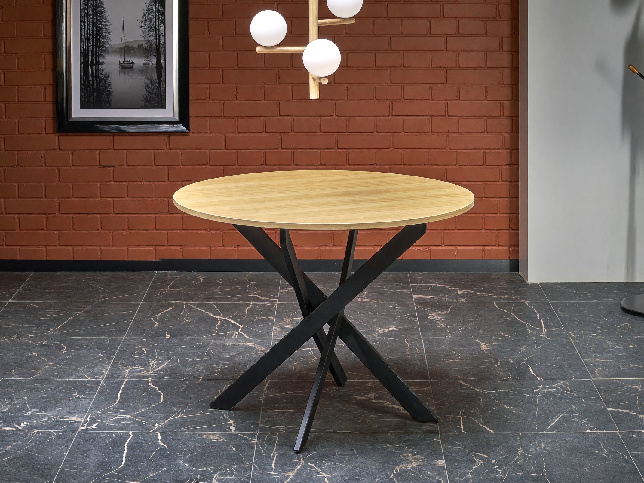 Table Houston 1788 (Golden oak + Black)