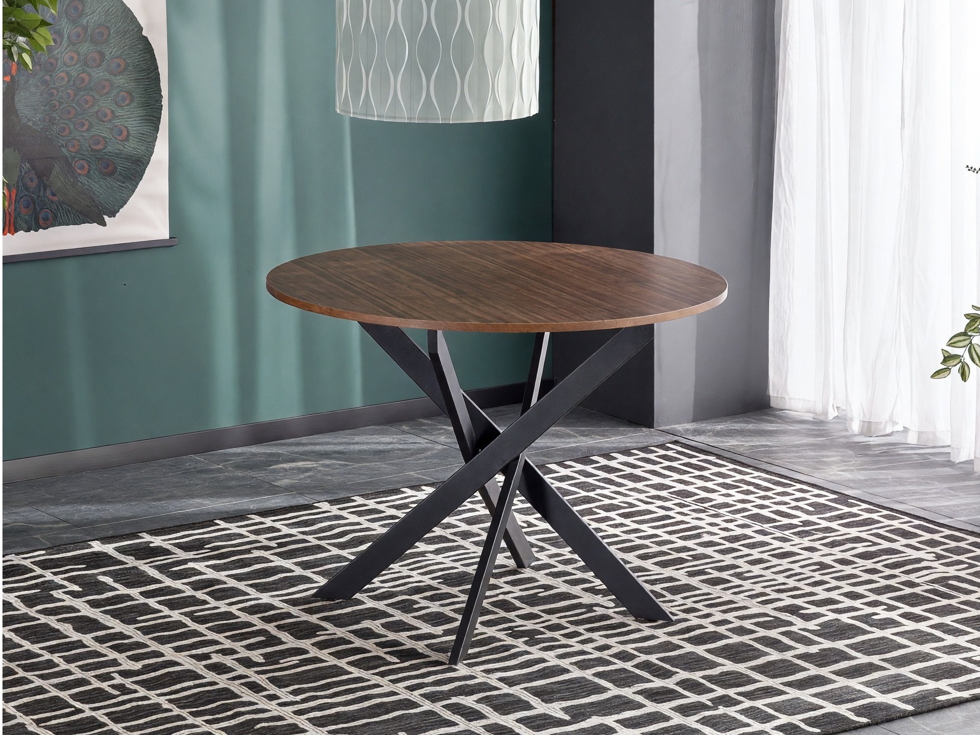 Table Houston 1788 (Walnut + Black)