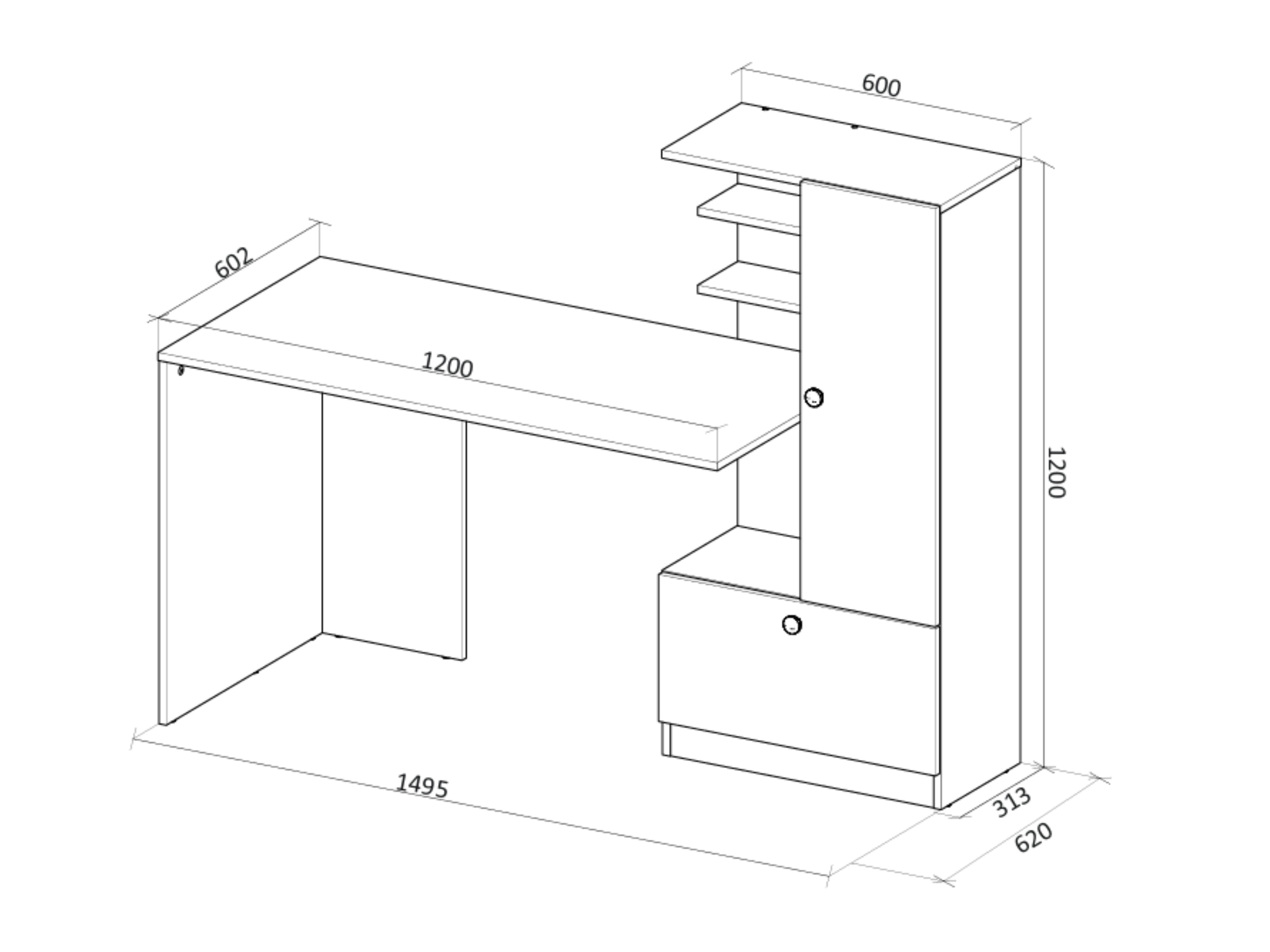 Desk Houston 2148 (White)