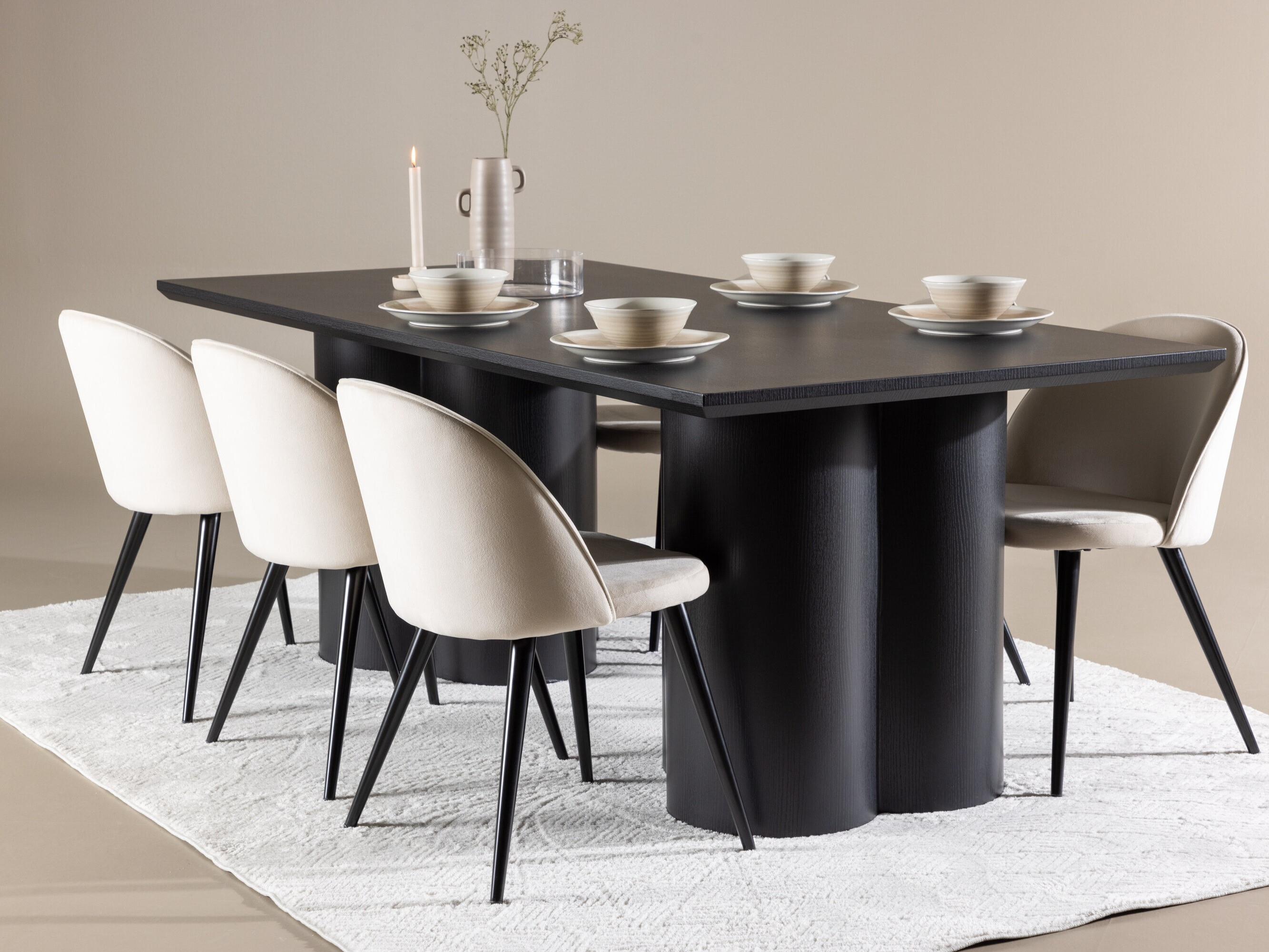 Dining set Dallas 5330 (Black)